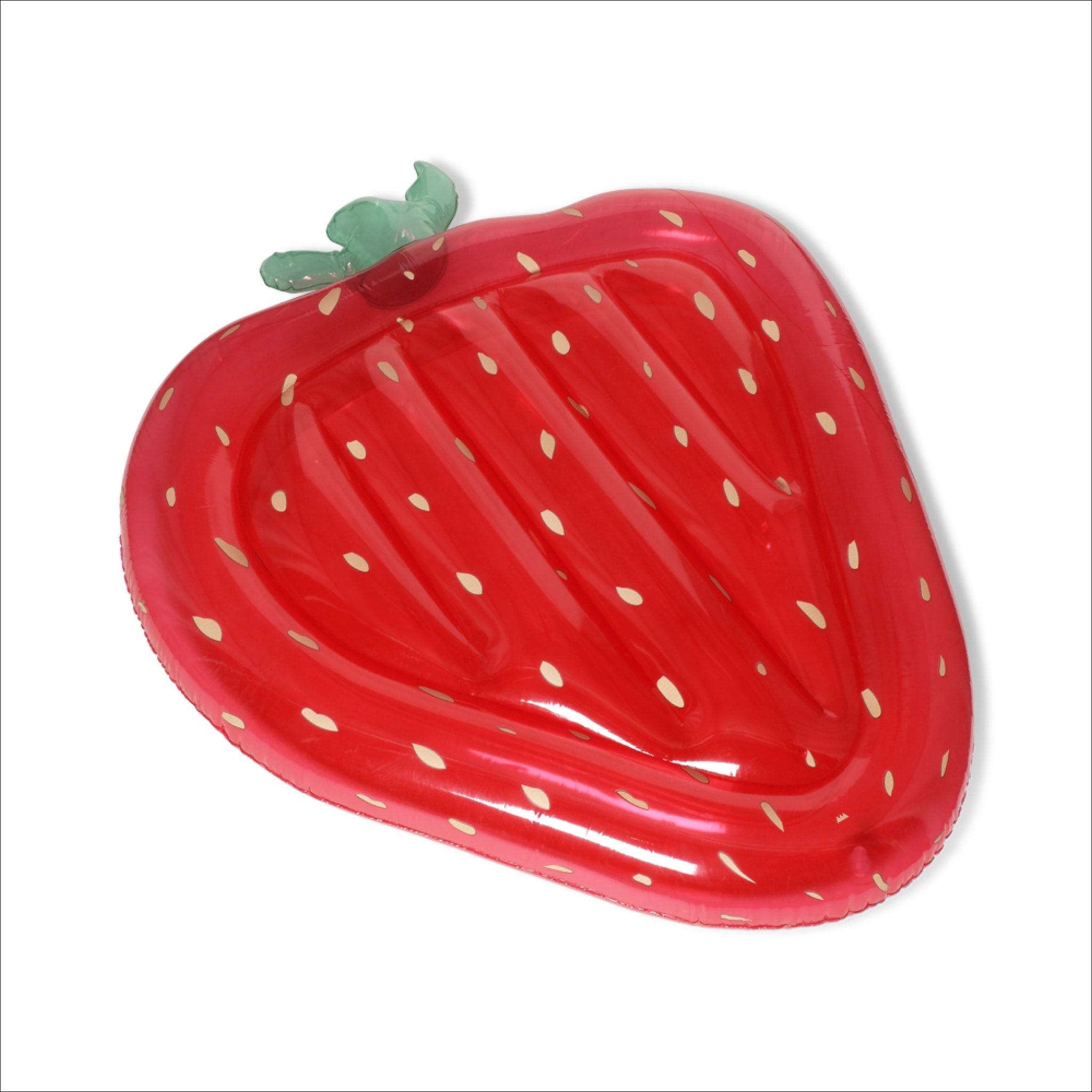 KONGES SLØJD Kids Inflatable Pool Strawberry Float - Fun Summer Water Toy for Toddlers & Children - Perfect for Backyard Pools, Beach Trips, and Outdoor Water Play