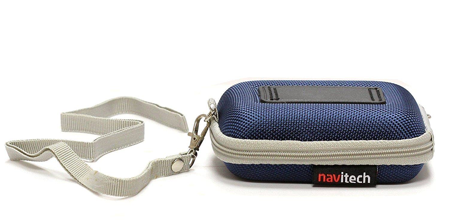 Navitech Dark Blue Hard Carry Case for AlcoMate Premium AL7000 Breathalyzer - Durable Protective Cover for Personal & Professional Alcohol Testing Use at Home, Work, or On-the-Go