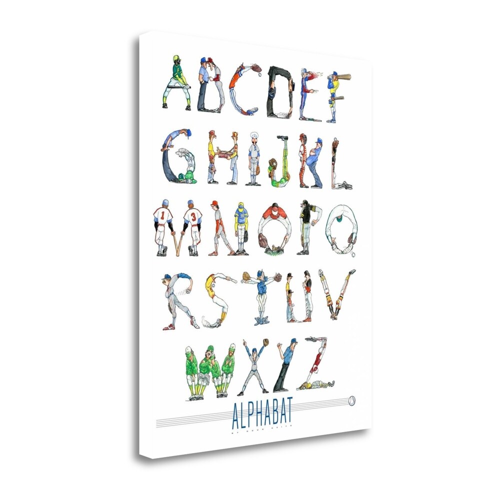 Alphabat by Doug Keith - Premium Fine Art Giclee Print on Gallery Wrapped Canvas, Framed & Ready to Hang - Perfect for Living Room, Bedroom & Office Wall Decor