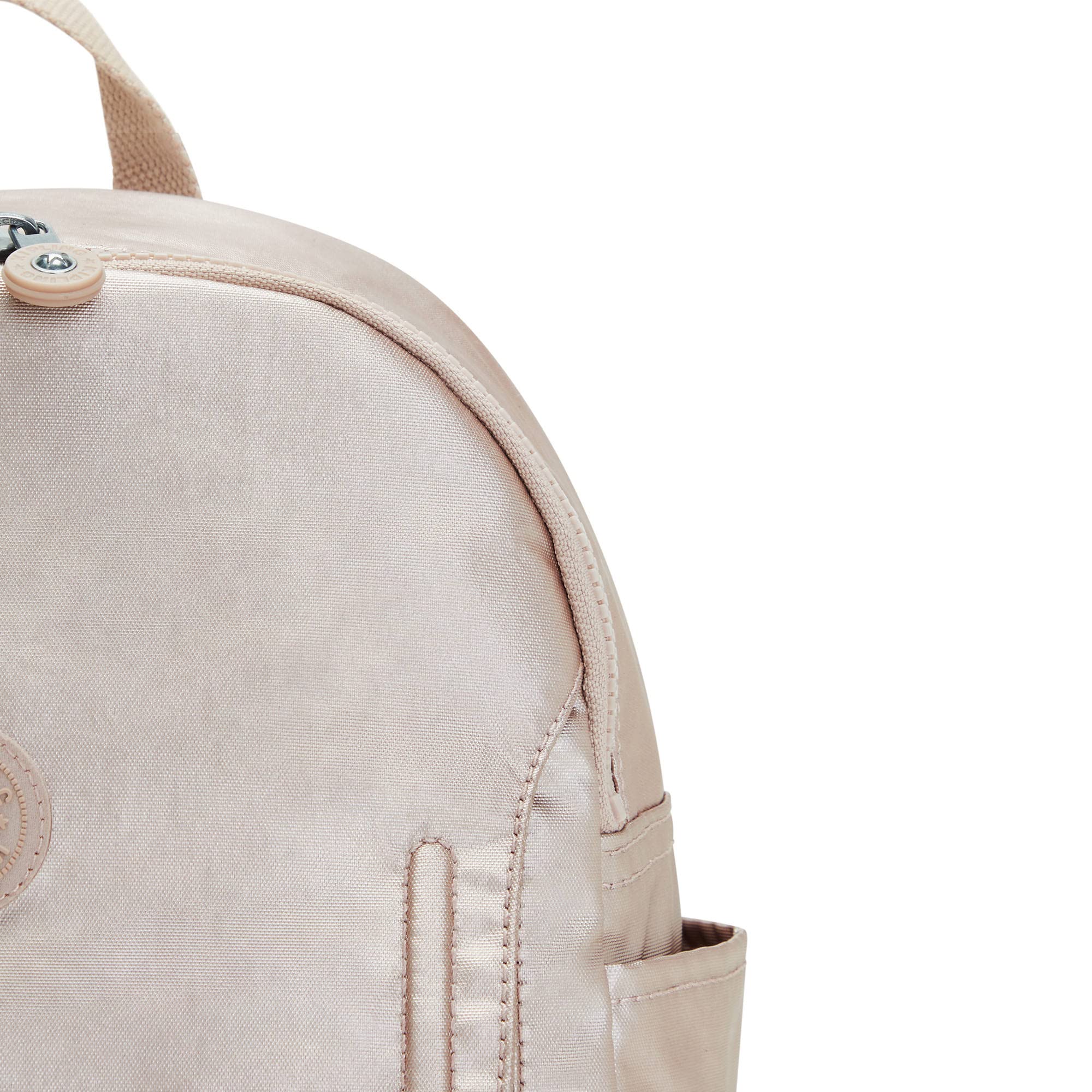 Kipling Matta Up Metallic Backpack for Women - Stylish & Durable Travel Backpack with Metallic Finish, Perfect for Work, School & Daily Commute