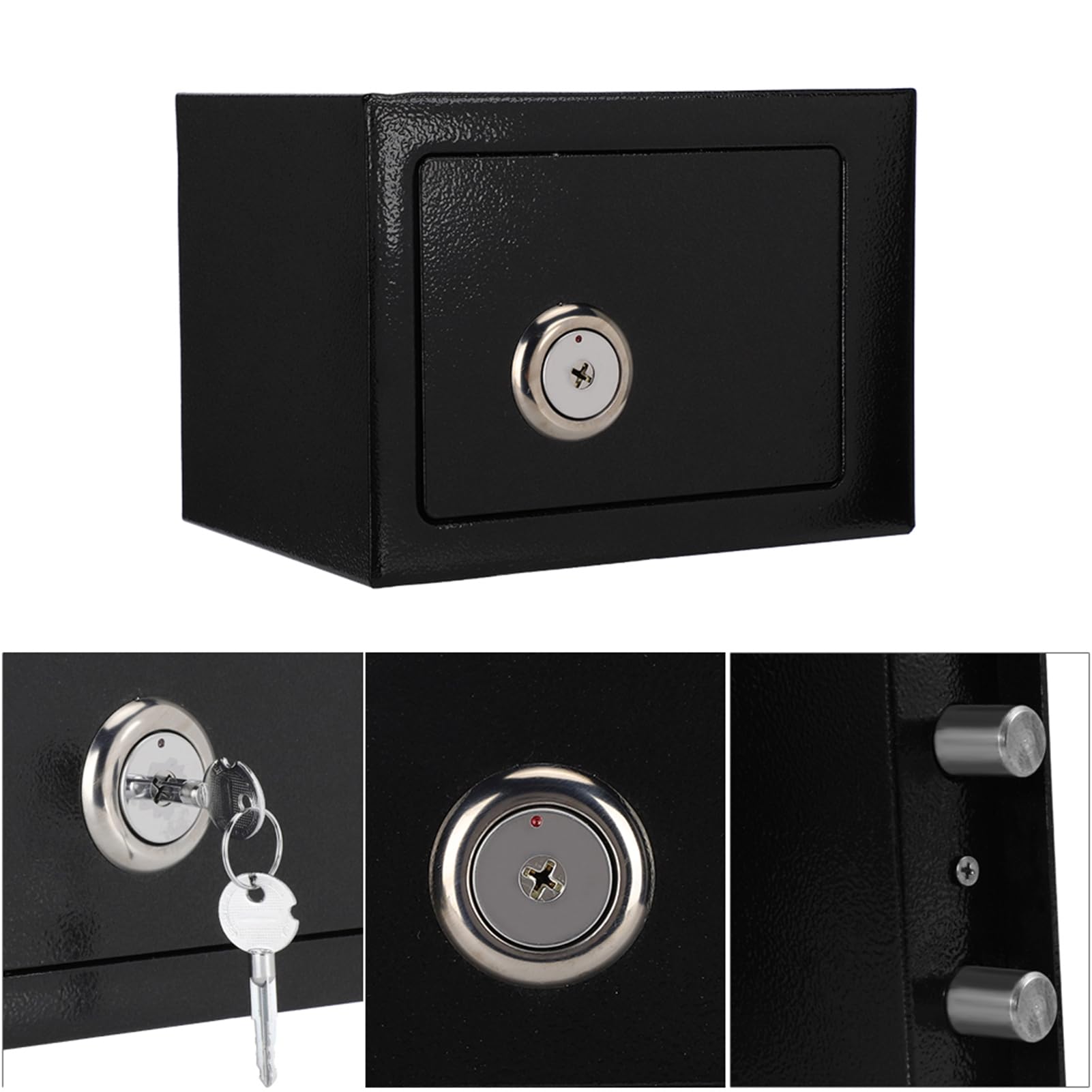 Fireproof Safe Box - High Security Steel Home & Office Safe with Key Lock for Money, Cash, Jewelry & Documents - Ideal for Home, Office & Business Security Storage