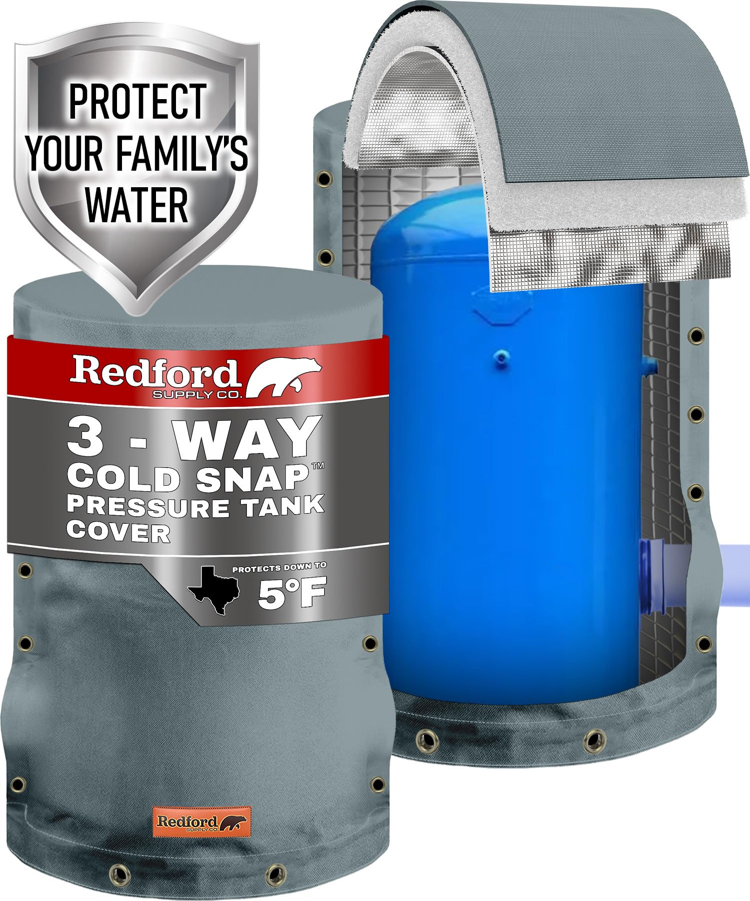 Redford Supply Co. Cold Snap (5°F) Insulated Well Pressure Tank Cover - 28
