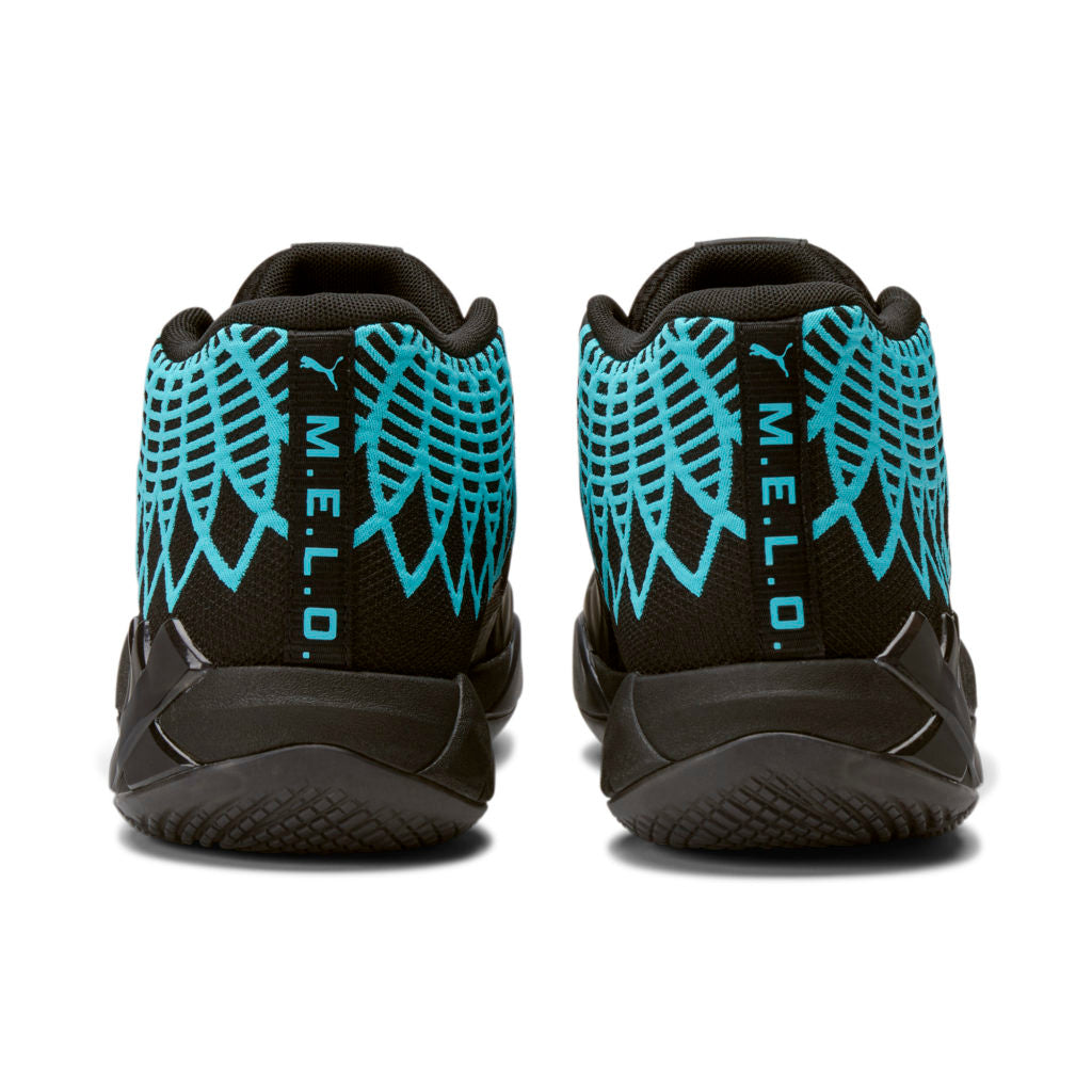 Puma MB1 Lamelo Ball Basketball Shoes - Buzz City Black Blue Atoll - High-Performance Sneakers for Men - Perfect for Streetball, Training & Casual Wear