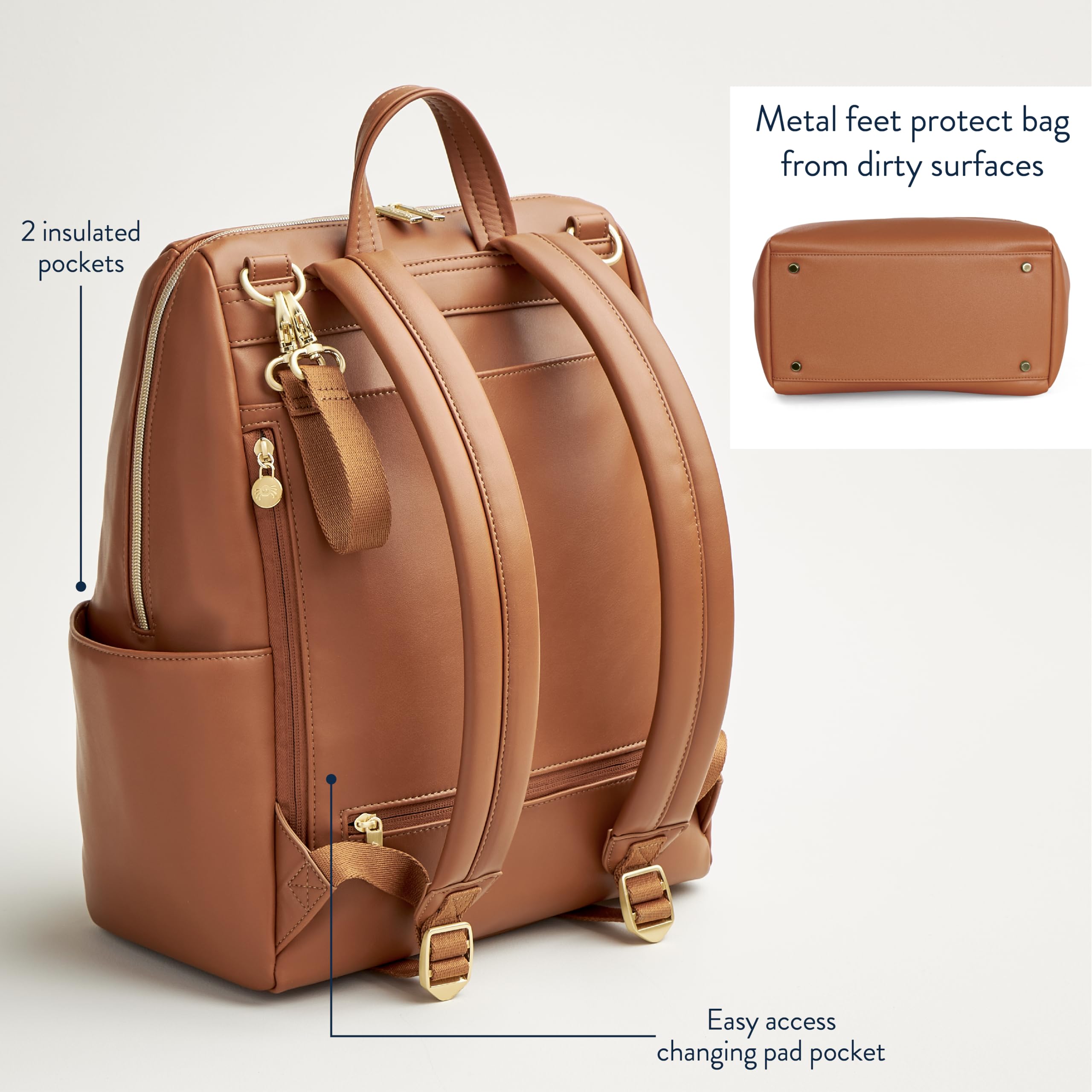 Itzy Ritzy Eras Diaper Backpack - 15 Pockets, Changing Pad, Stroller Straps for Travel & Outings