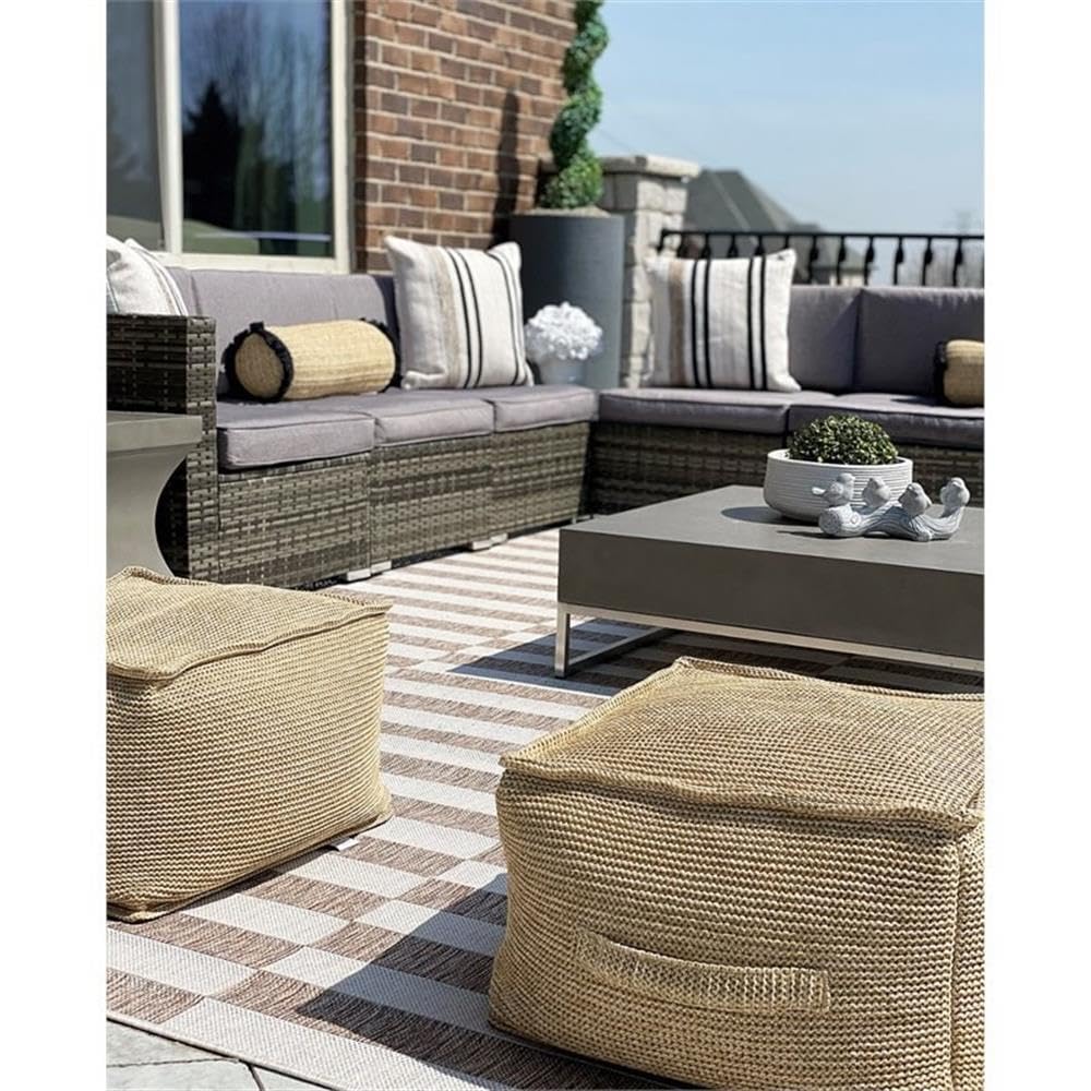 SAFAVIEH Dark Grey Concrete Coffee Table - Outdoor & Indoor Use