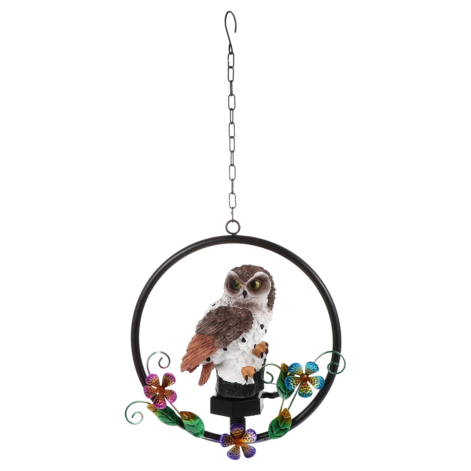 ABOOFAN LED Solar Light Lamp - Owl Shaped Solar Night Light, Hanging Garden & Landscape Decoration, Lawn & Patio Lighting for Outdoor Parties & Events