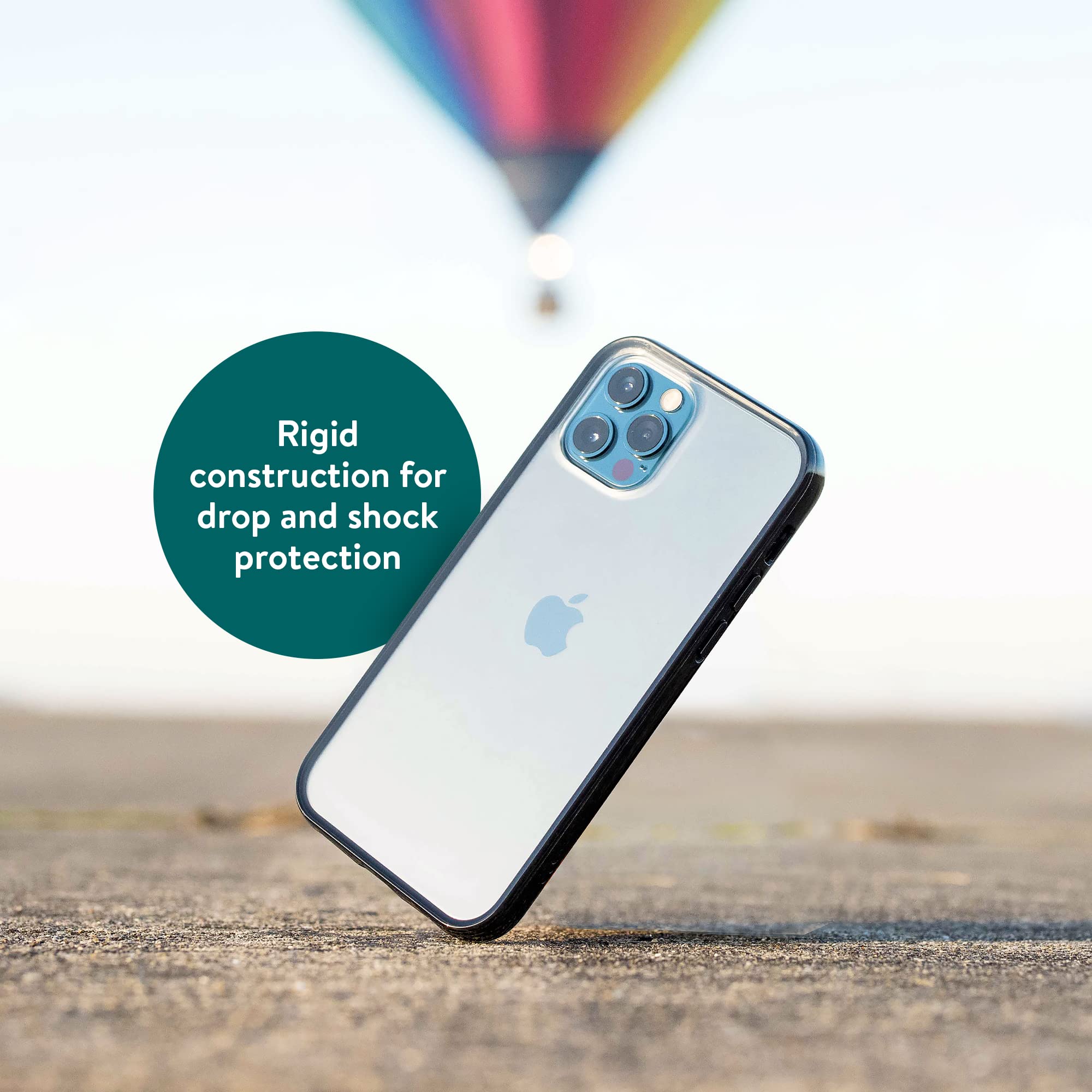 Mous Clear iPhone 13 Pro Max Case - Crystal Clear Slim Protective Cover with Scratch Resistant & Shockproof Design - Perfect for Everyday Use, Travel, and Outdoor Activities