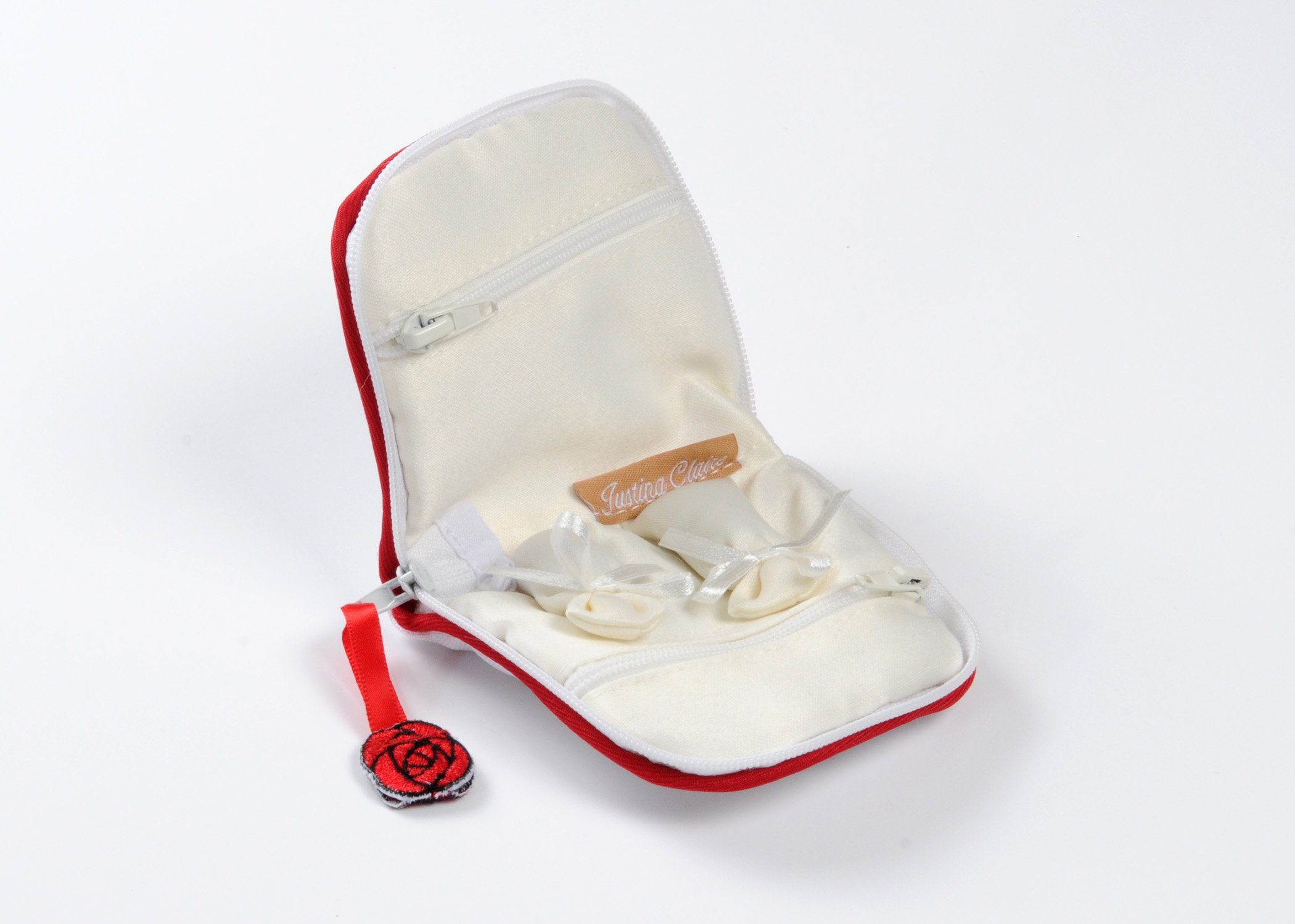 Stylish Red Mackintosh Design Jewelry Purse - Perfect for Travel, Parties & Gift Giving
