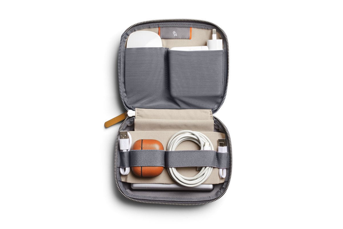 Bellroy Compact Tech Organizer - Slim Travel Cable Pouch for Phones, Chargers & Accessories | Perfect for Business Trips & Daily Commute