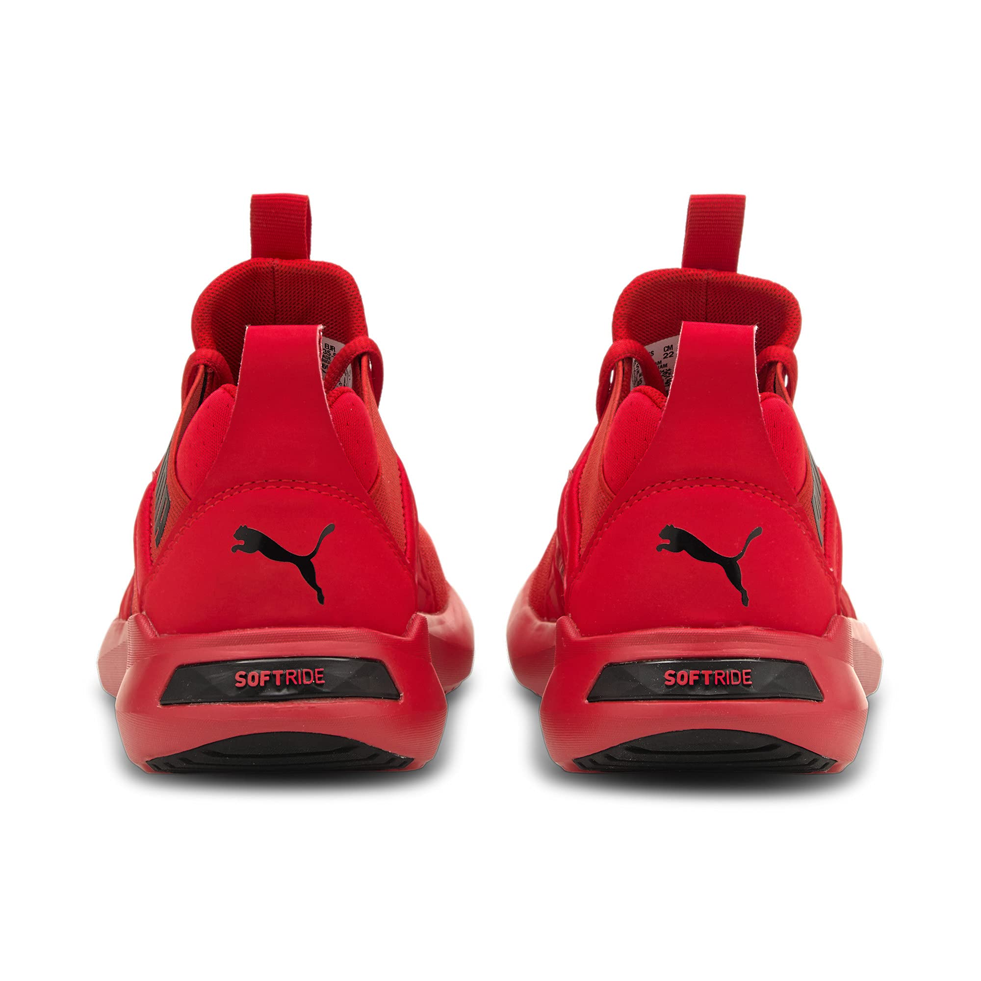 PUMA Softride Enzo NXT Kids Running Shoes - High-Risk Red/Black Size 5.5 Youth M | Lightweight Athletic Sneakers for Boys & Girls | Perfect for School, Sports & Daily Activities