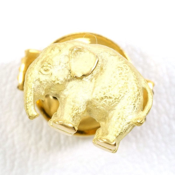 18K Yellow Gold Pin Brooch for Women - Elegant Vintage Jewelry Accessory for Blazers, Scarves & Special Occasions