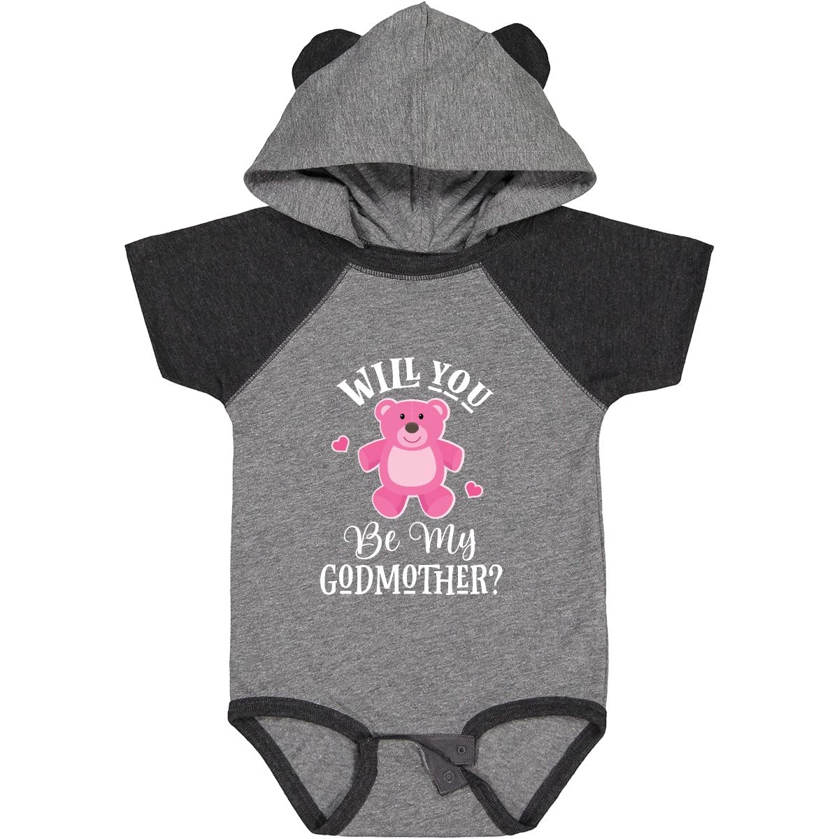 Inktastic Be My Godmother Baby Girl Bodysuit - Cute Baptism Outfit, Christening Gift & Newborn Photo Shoot Outfit