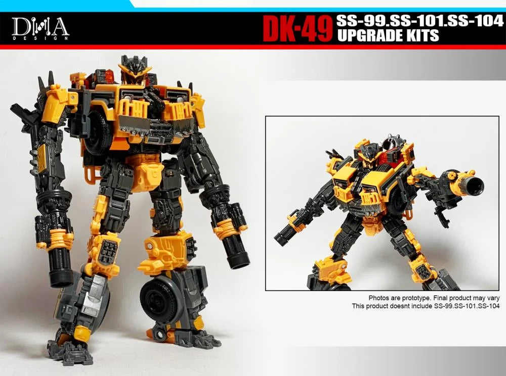 DNA Design DK 49 Upgrade Kit for SS Battletrap, Nightbird & Scourge - Transformers Toy Accessories for Enhanced Display & Customization - Perfect for Collectors & Action Figure Enthusiasts