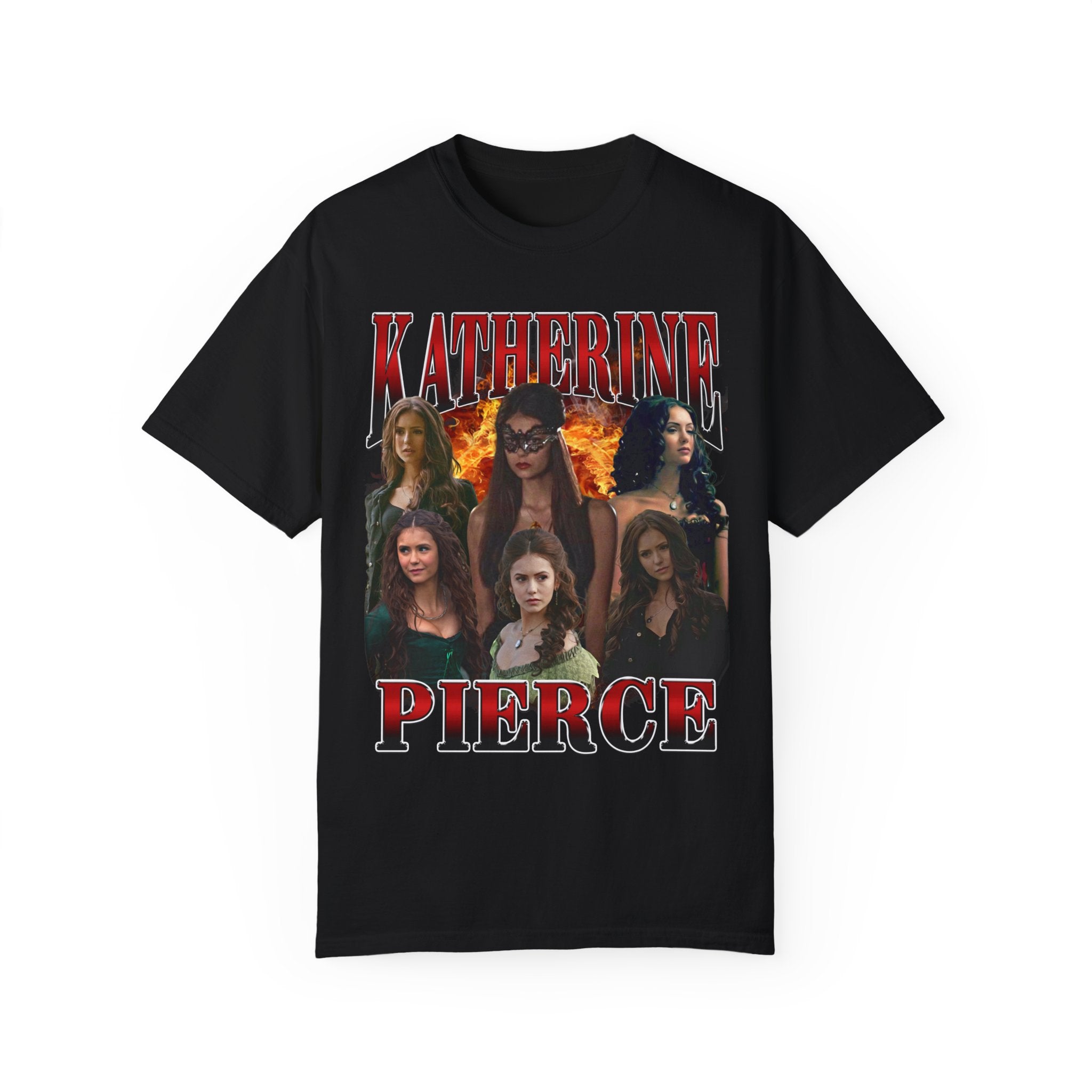 Katherine Pierce 90s Vintage T-Shirt | Retro TVD Inspired Tee | Perfect for Halloween, Cosplay & Casual Wear