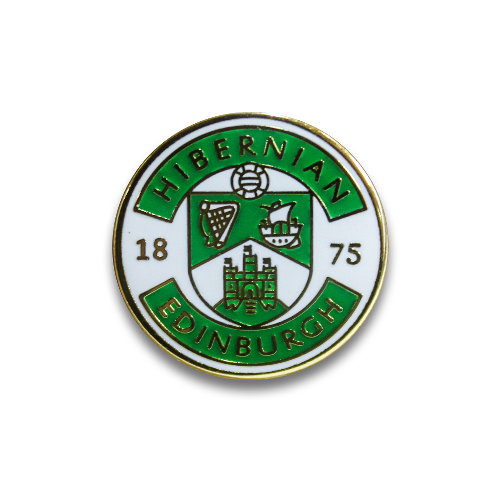 Hibernian FC Pin Badge - Official Enamel Lapel Pin for Soccer Fans - Perfect for Jerseys, Hats, Bags & Collectibles