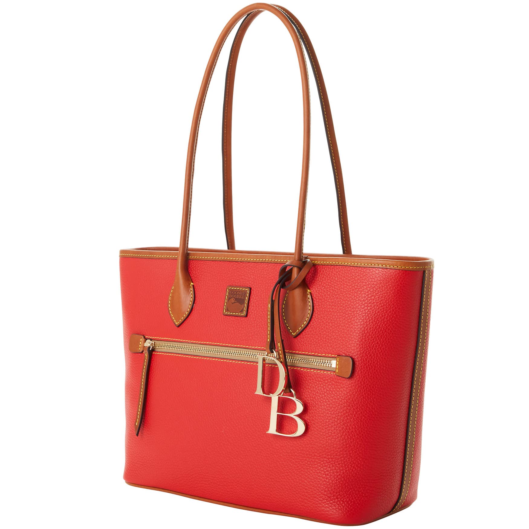 Dooney & Bourke Large Pebble Grain Leather Tote Bag for Women - Zipper Closure & Adjustable Long Shoulder Straps - Perfect for Work, Travel & Everyday Use