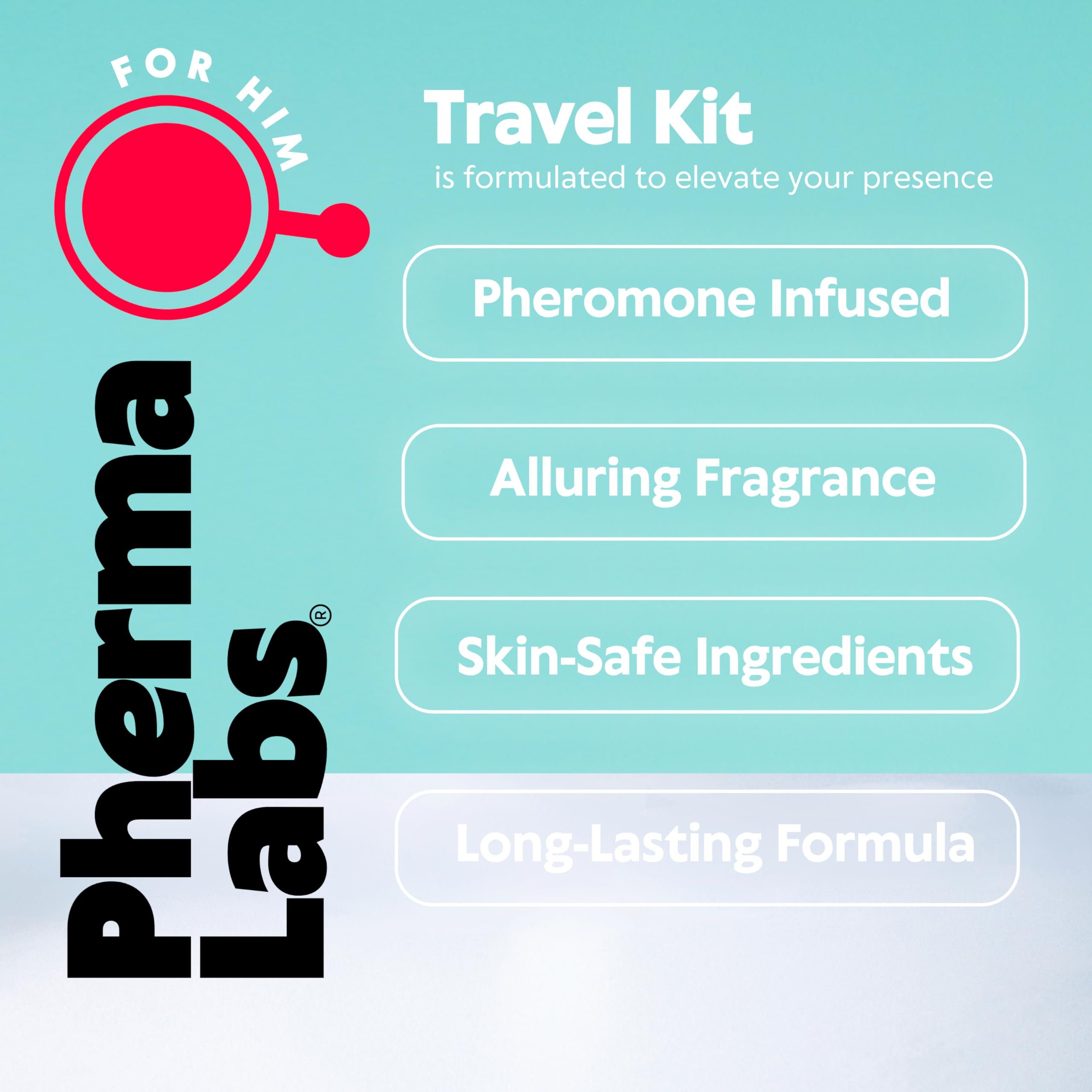 Pheromone Travel Kit for Men - Attract & Seduce with Body Lotion, Wash & Oil | Gay Men's Mini Grooming Set for Dating, Nightlife & Romantic Getaways