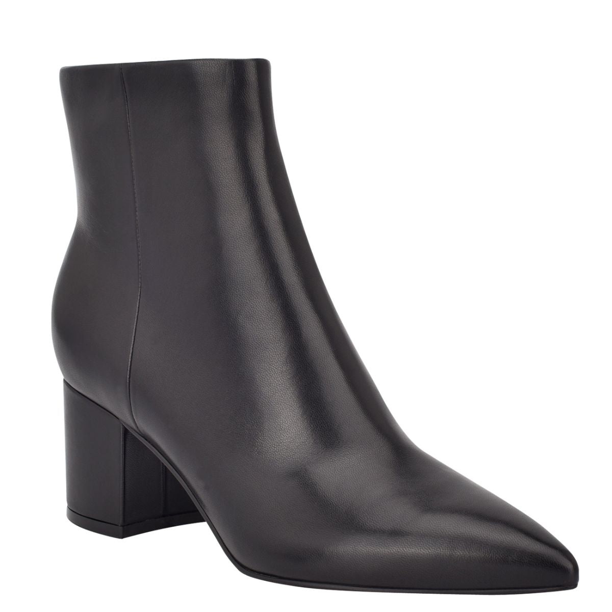 Marc Fisher Limited Women's Jarli Black Leather Ankle Boots - Stylish & Comfortable for Work, Casual Outings & Date Nights