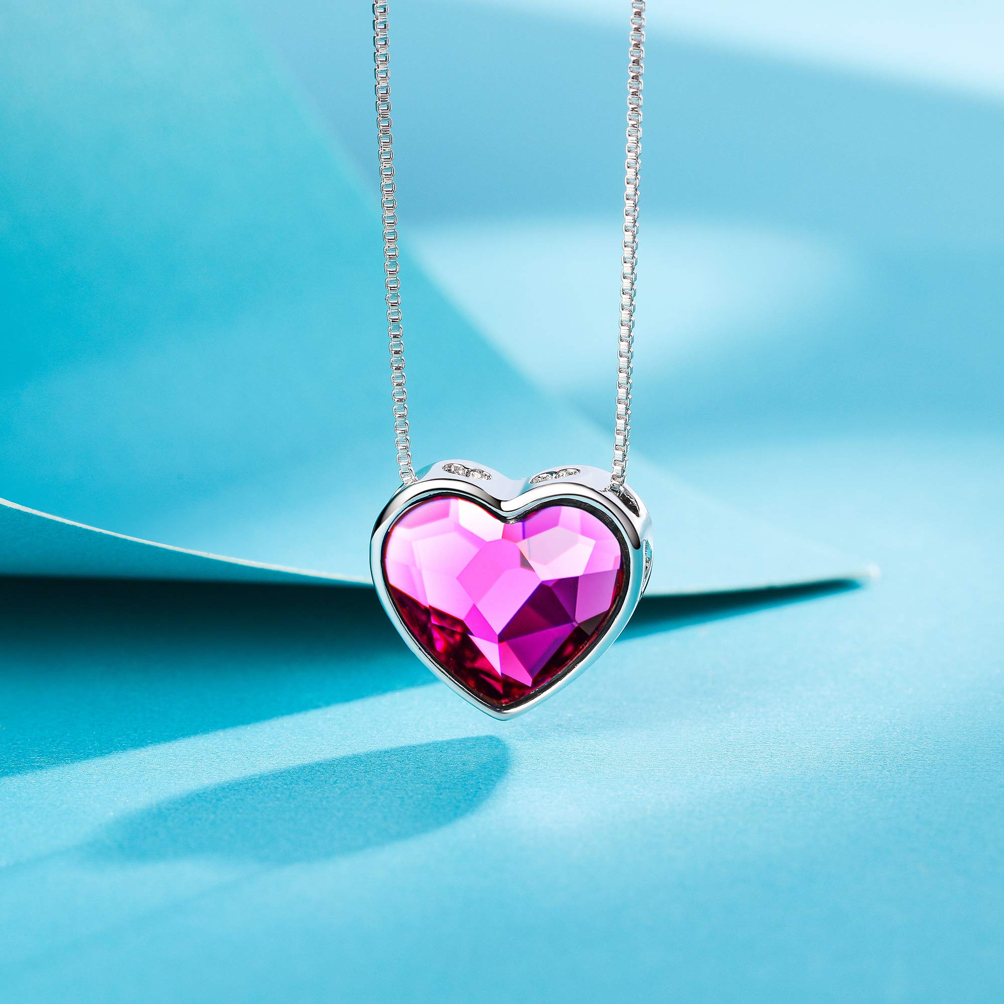 Elegant Crystal Necklaces for Women - Adjustable Chain 16