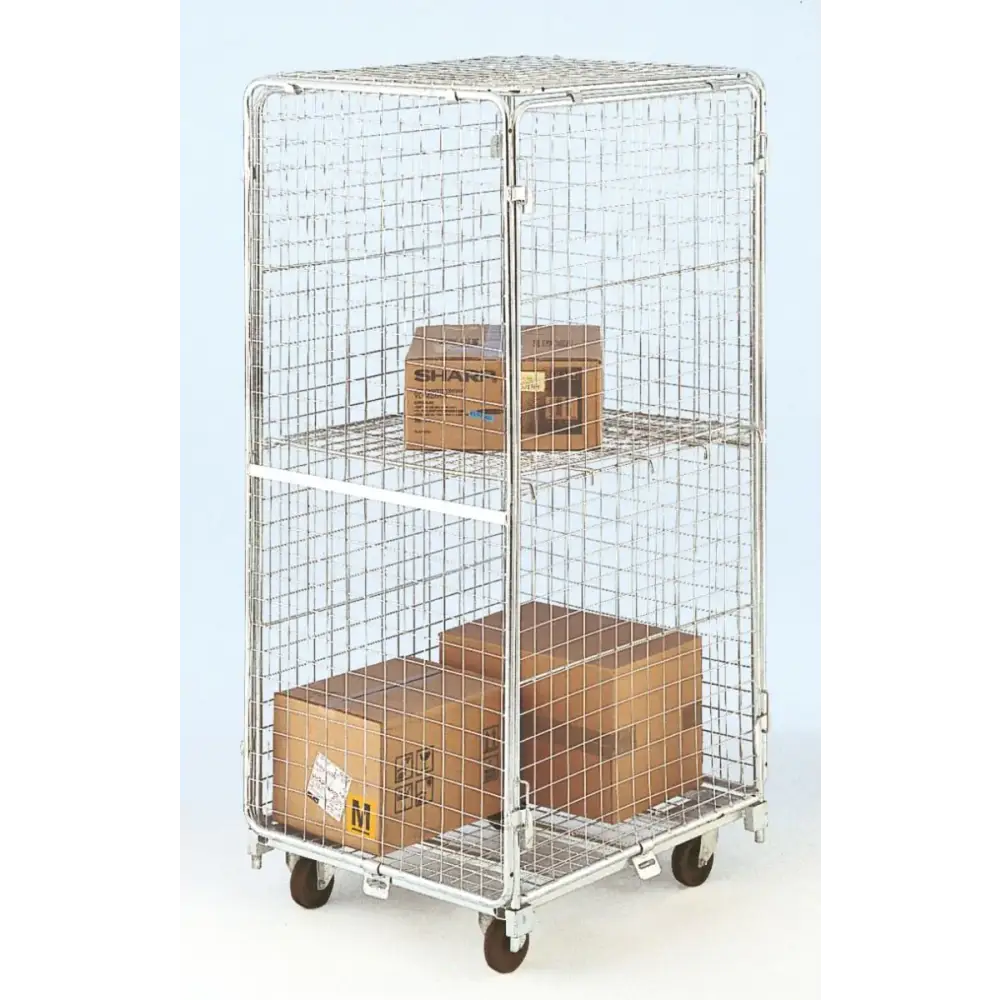 Foldable Roll Containers for Storage & Transport - Heavy Duty Utility Carts for Warehouse, Retail & Logistics Use