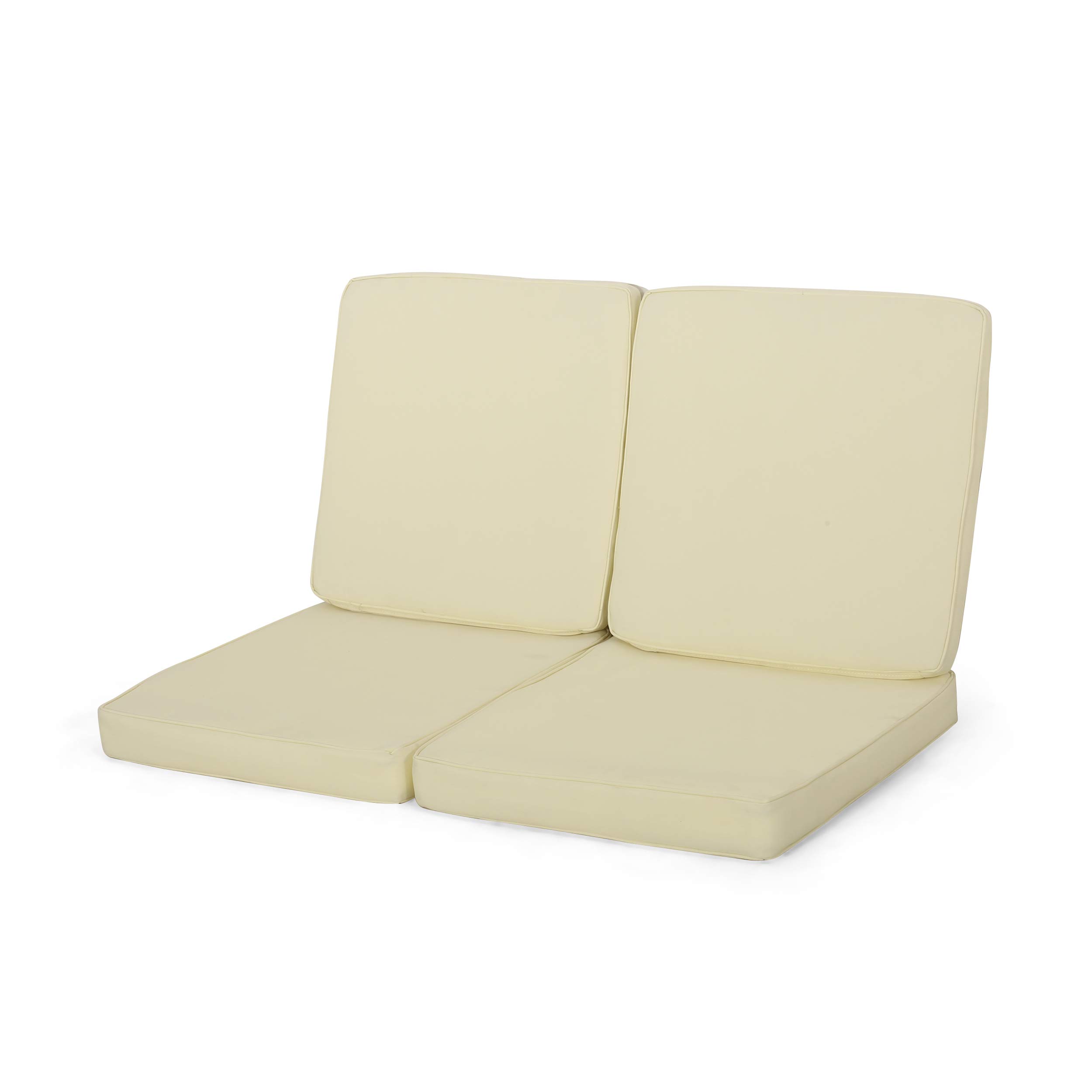 Christopher Knight Home Gavin Outdoor Water Resistant Fabric Club Chair Cushions (Set of 2) - 20.5