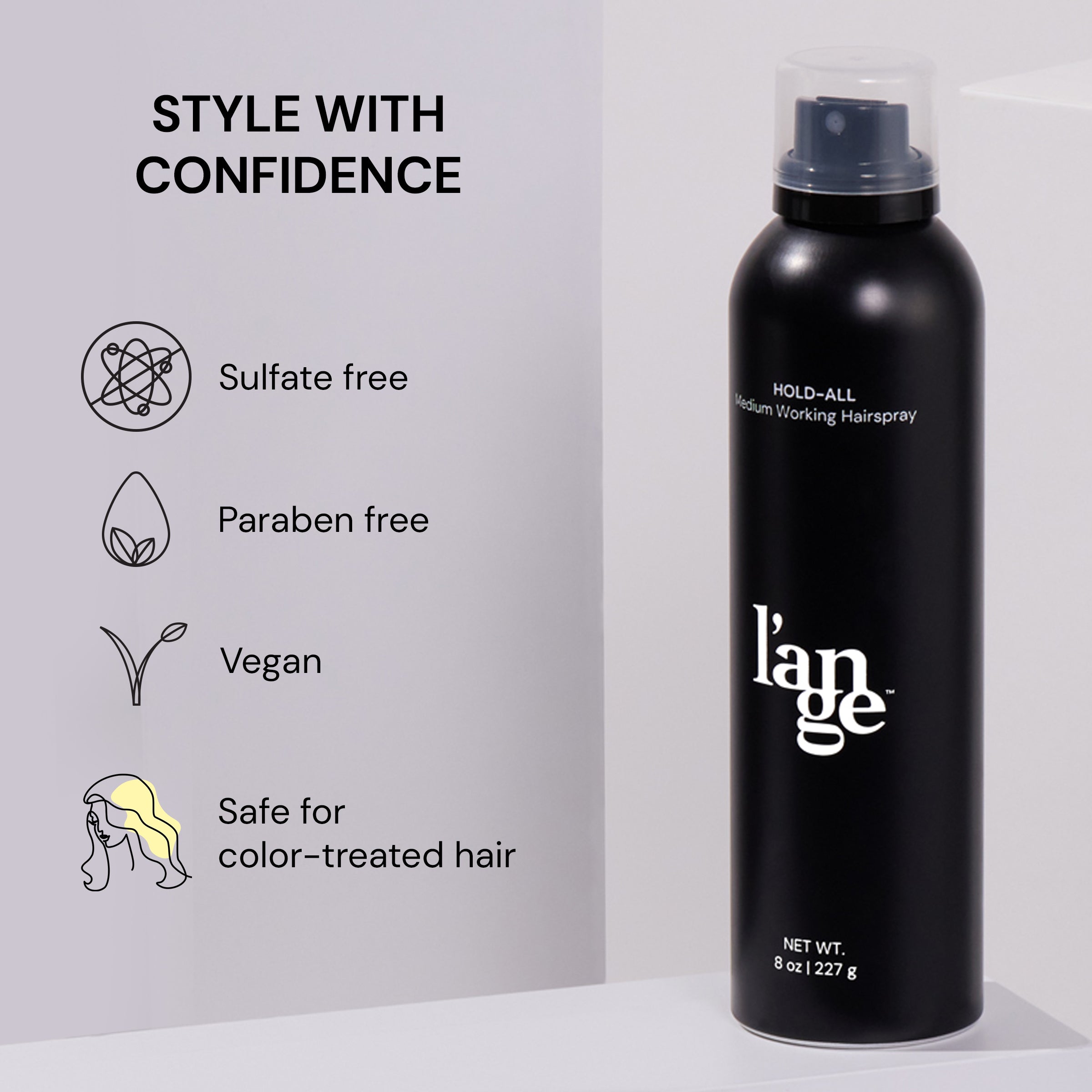 Professional Medium Hold Hairspray for All-Day Styling - Perfect for Work, Parties & Everyday Use