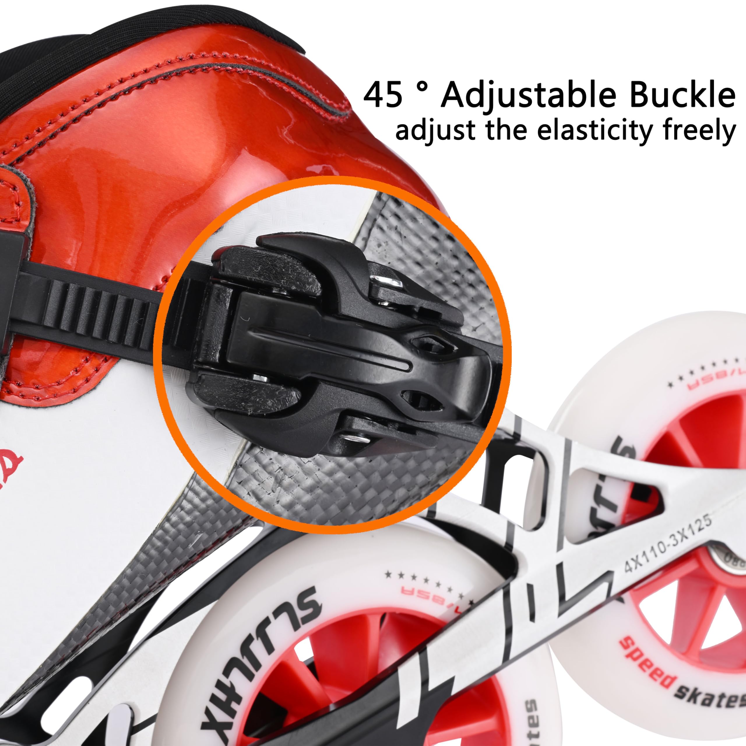 Professional Carbon Fiber Inline Speed Skates for Men & Women - High Performance Fitness & Racing Rollerblades - Unisex Adult Skates for Outdoor, Indoor & Competition Use