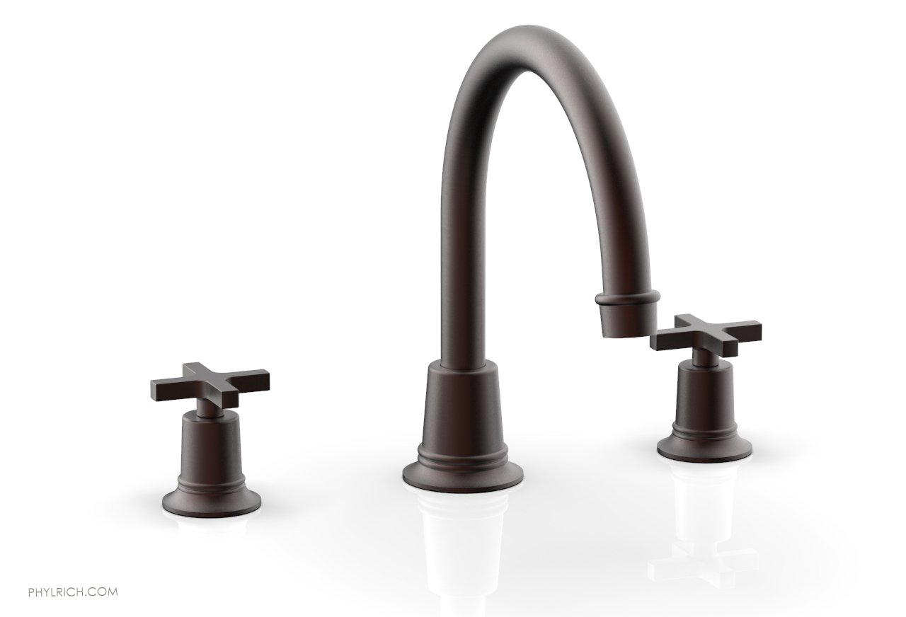 HEX MODERN Deck Tub Set with Cross Handles - 42