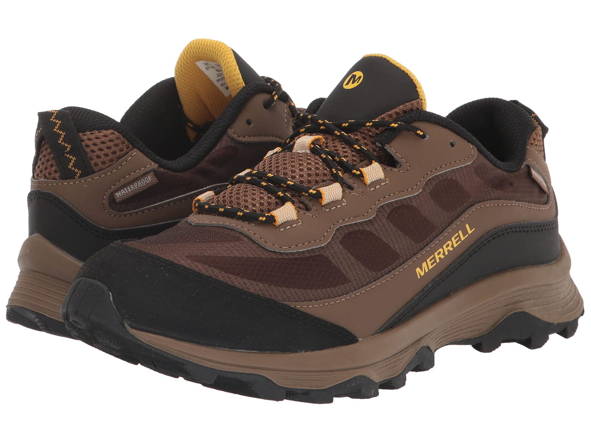 Merrell Kids Moab Speed Low Waterproof Hiking Shoes - Lightweight & Durable Outdoor Sneakers for Boys and Girls - Perfect for Trail Hiking, Camping, and School Activities