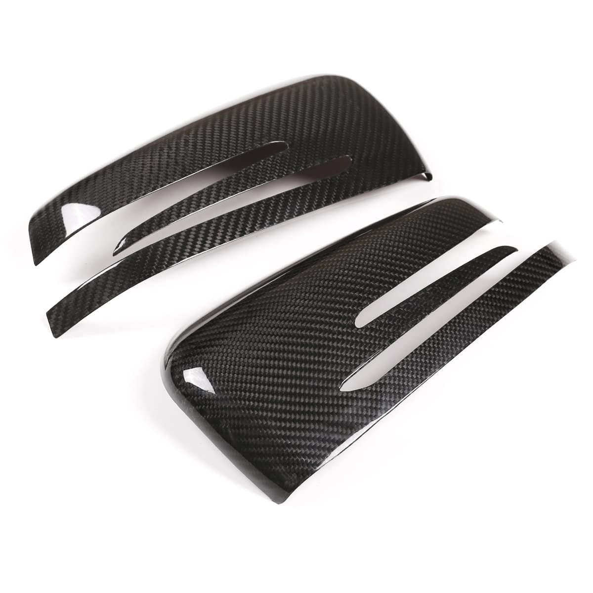 Real Carbon Fiber Mirror Caps for Mercedes C/E/A Class W204 W176 W212 GLA X156 CLA W117 CLS W218 - Side Rearview Mirror Cover Stickers & Protective Accessories - Upgrade Your Luxury Car's Style & Protection