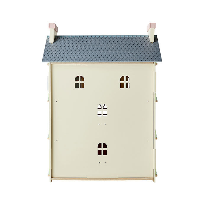 Gardenia Street Dollhouse - Miniature Wooden Doll House for Kids & Collectors - Perfect for Pretend Play, Room Decor & Gifts