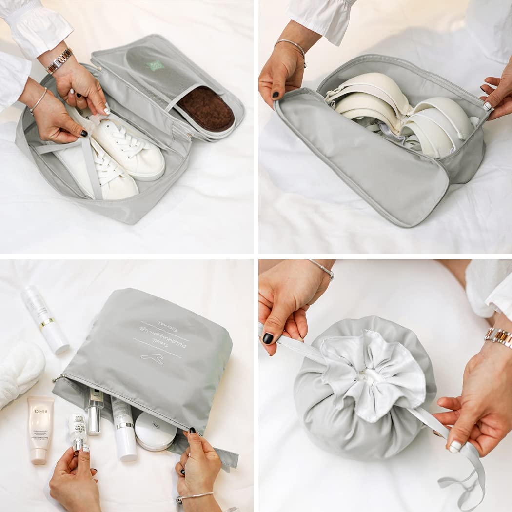 8-Piece Packing Cubes Set - Travel Organizer for Clothes, Shoes & Cosmetics | Perfect for Suitcase Organization & Business Trips