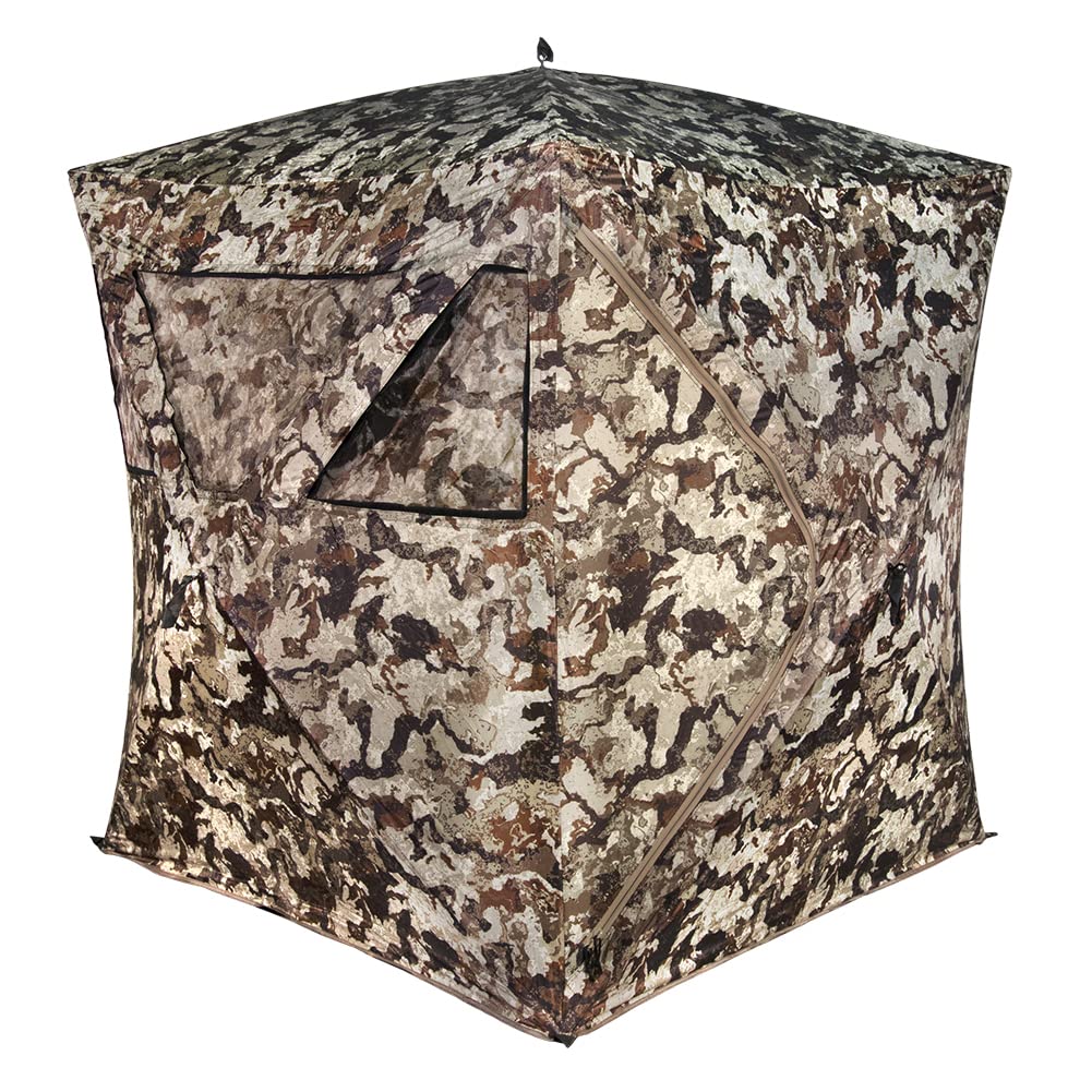 MUDDY MUDDYMuddy Ground Blind 250 - Portable Hunting Blind for Deer & Turkey - Camouflage Concealment Tent for Outdoor Hunting & Wildlife Observation