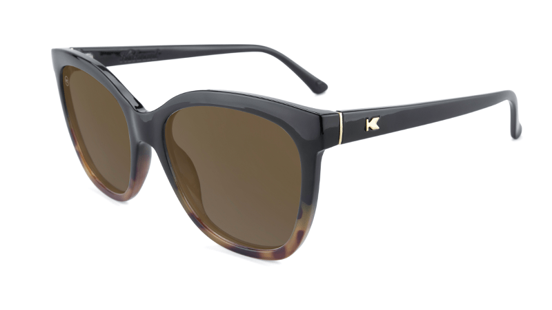 Deja Views Glossy Black & Blonde Tortoise Shell Fade Sunglasses - Stylish UV Protection Shades for Women & Men, Perfect for Driving, Beach & Outdoor Activities