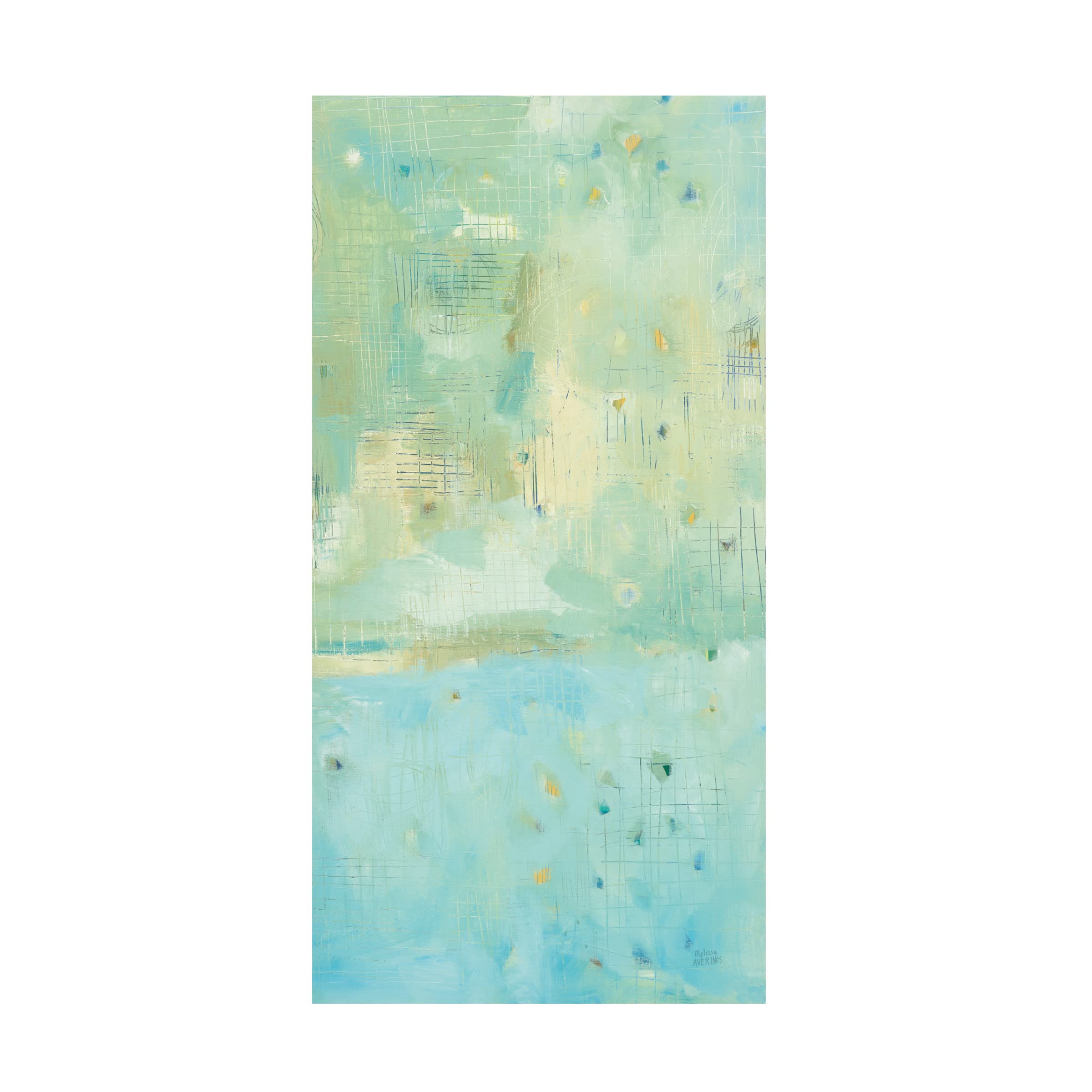 Dreaming of the Shore III Canvas Wall Art by Melissa Averinos - Coastal Beach Landscape Painting for Living Room, Bedroom & Office Decor