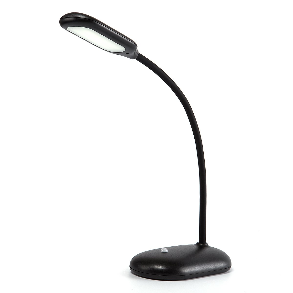 TL-06 Adjustable LED Desk Lamp with Gooseneck - USB Rechargeable, Dimmable Natural Light for Home Office, Reading & Study | Portable Bedside Table Lamp (Black) | Perfect for Night Reading, Home Office Work & Dorm Room Lighting