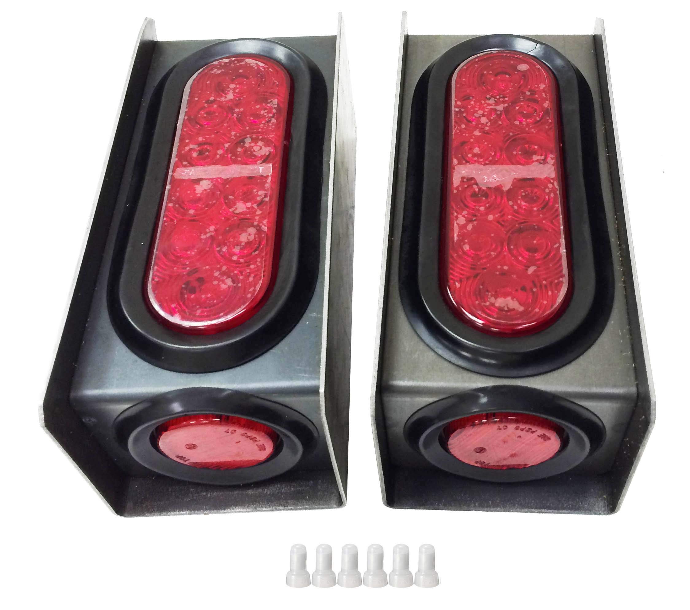 LIBRA 2 Steel Trailer Light Boxes with 6
