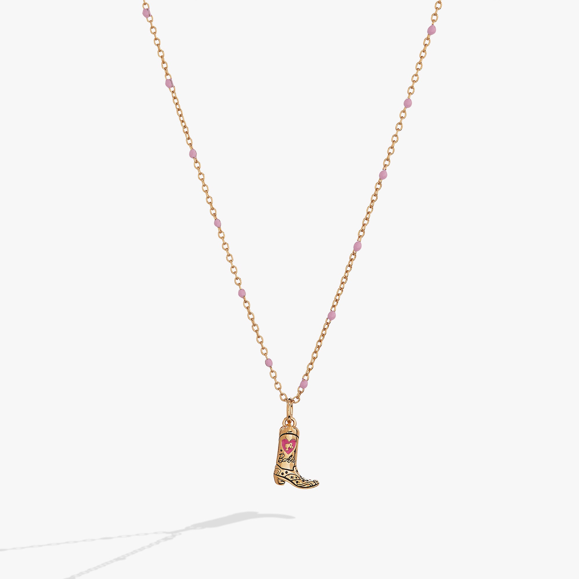 Barbie™ Cowboy Boot Pendant Necklace - Western Style Jewelry for Women & Girls - Perfect for Cowgirl Costume, Country Music Concerts & Western Theme Parties