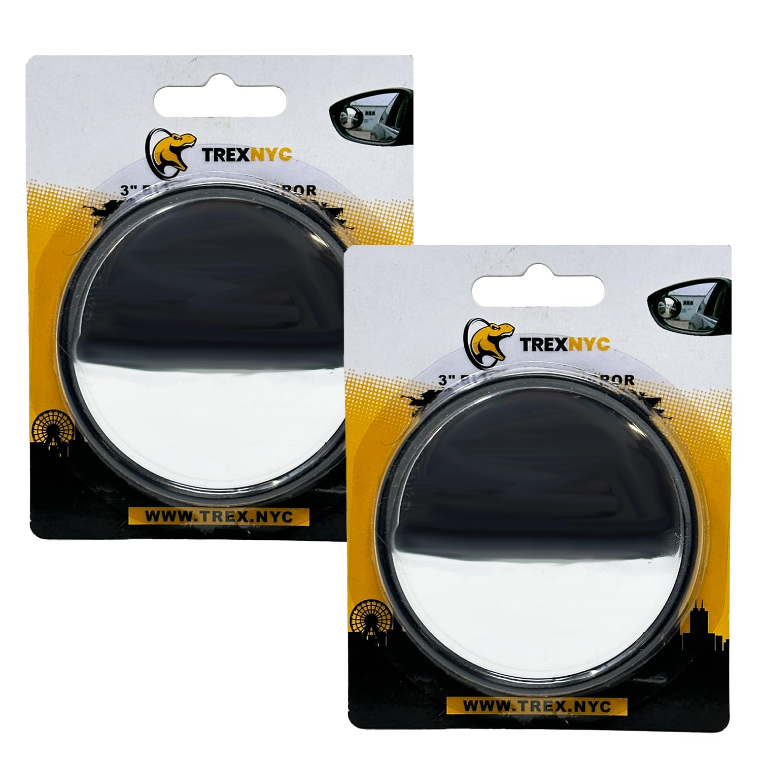Blind Spot Mirror for Cars - Wide Angle Convex Mirror (2 Pack) for Enhanced Side View & Safety - Perfect for Trucks, SUVs & Sedans - Eliminate Blind Spots & Improve Driving Visibility
