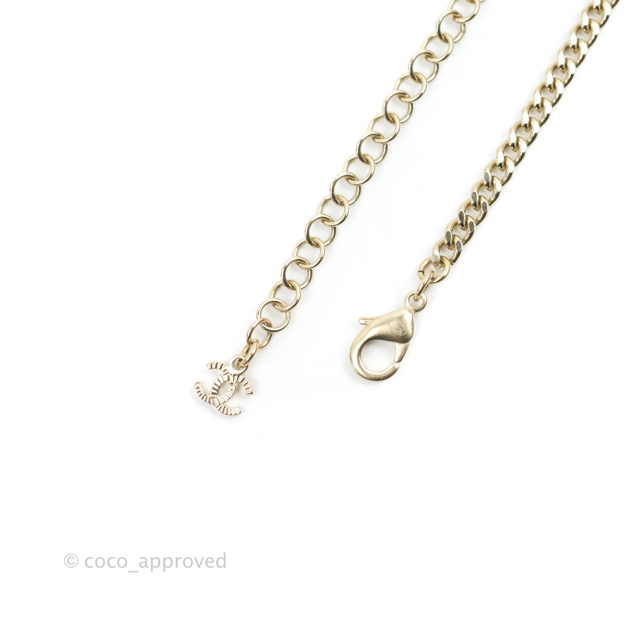 Chanel CC Round Crystal Choker Necklace in Gold Tone - Elegant 22C Collection for Women | Perfect for Parties, Weddings & Special Occasions