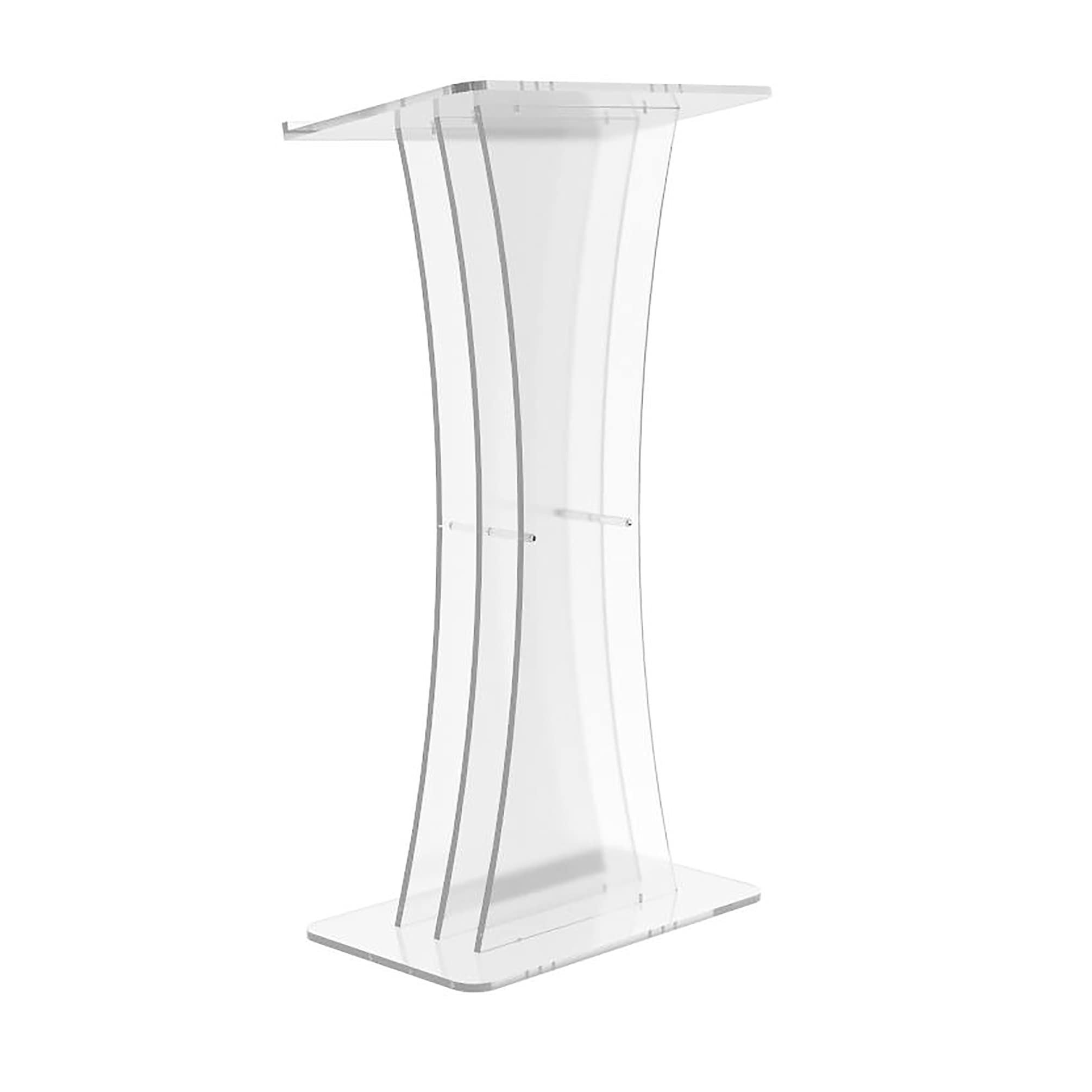 FixtureDisplays® Clear Acrylic Lectern Podium - 24