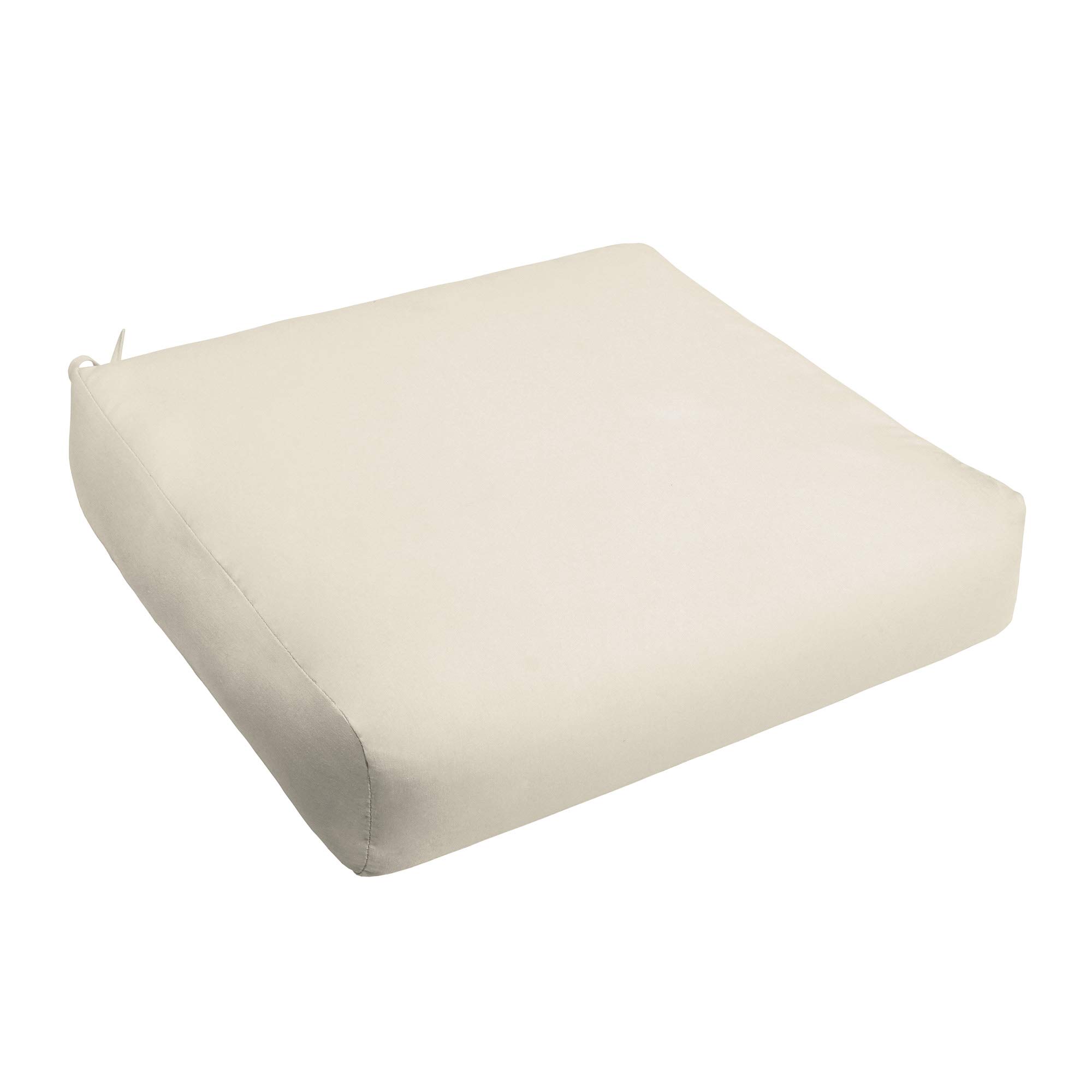 6-Piece 23x25 Inch Natural Ivory Beige Waterproof Deep Seat Cushions Set for Indoor & Outdoor Sofas, Patio Furniture, and Sectionals
