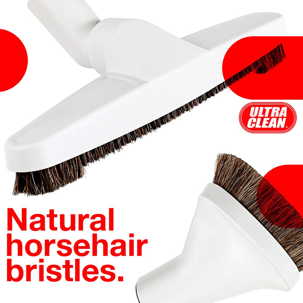 Premium Central Vacuum Hose & Attachment Kit for Hardwood Floors - Ultra Clean, Durable & Lightweight - Perfect for Home Cleaning & Pet Hair Removal
