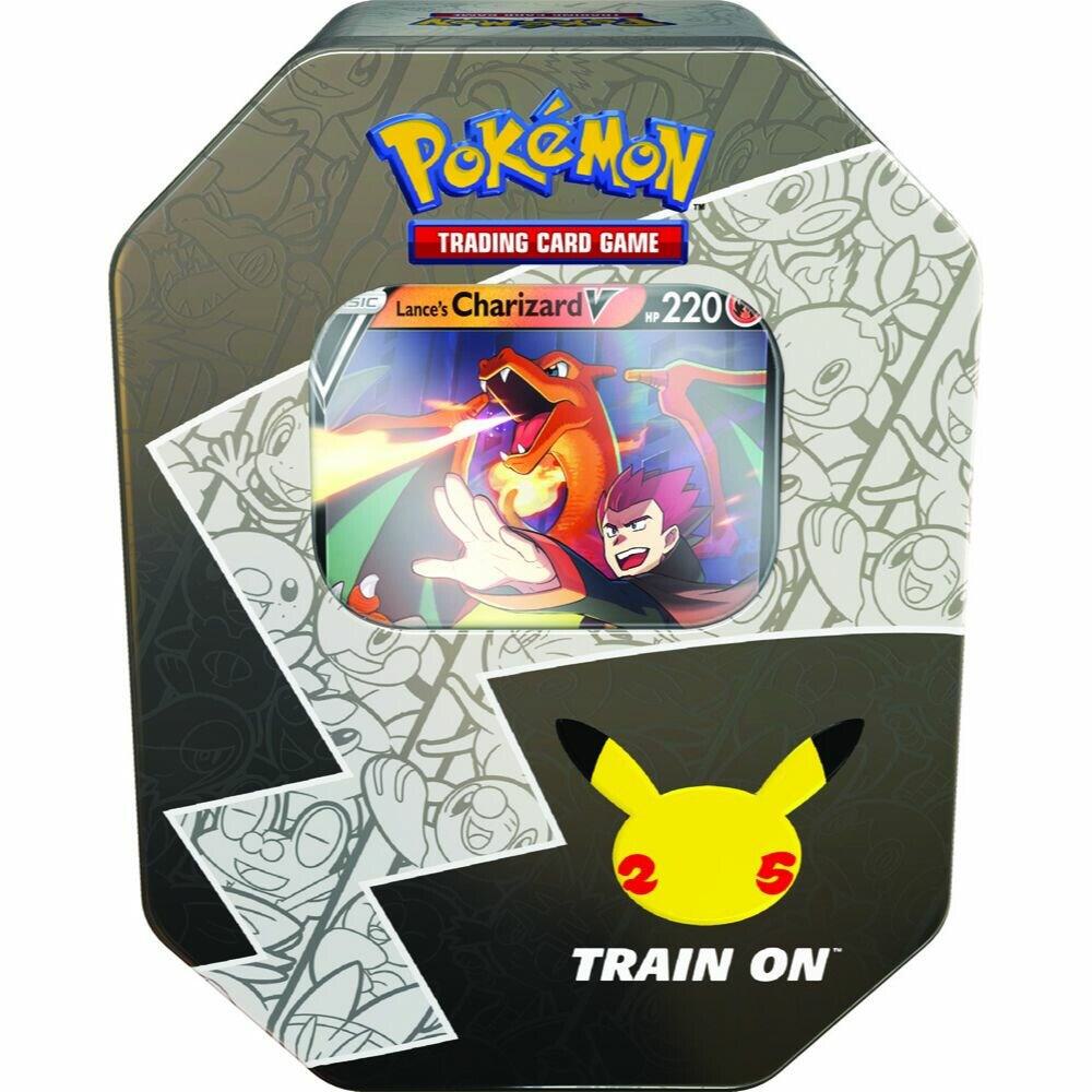 Pokemon Charizard Celebrations Tin - Limited Edition Trading Card Collection | Perfect for Collectors, Battles & Gifts