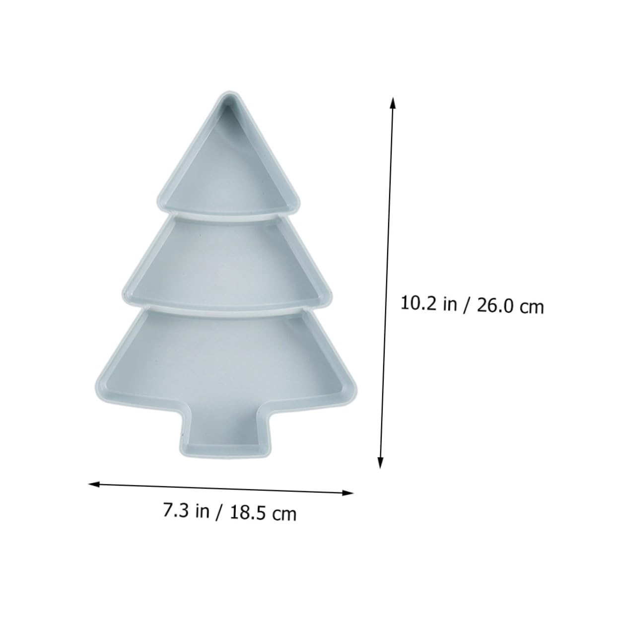 NOLITOY 6-Piece Christmas Tree Shaped Serving Tray Set - Reusable Plastic Snack Dish for Candy, Nuts, Fruits | Holiday Party Decor & Kitchen Serving Essentials