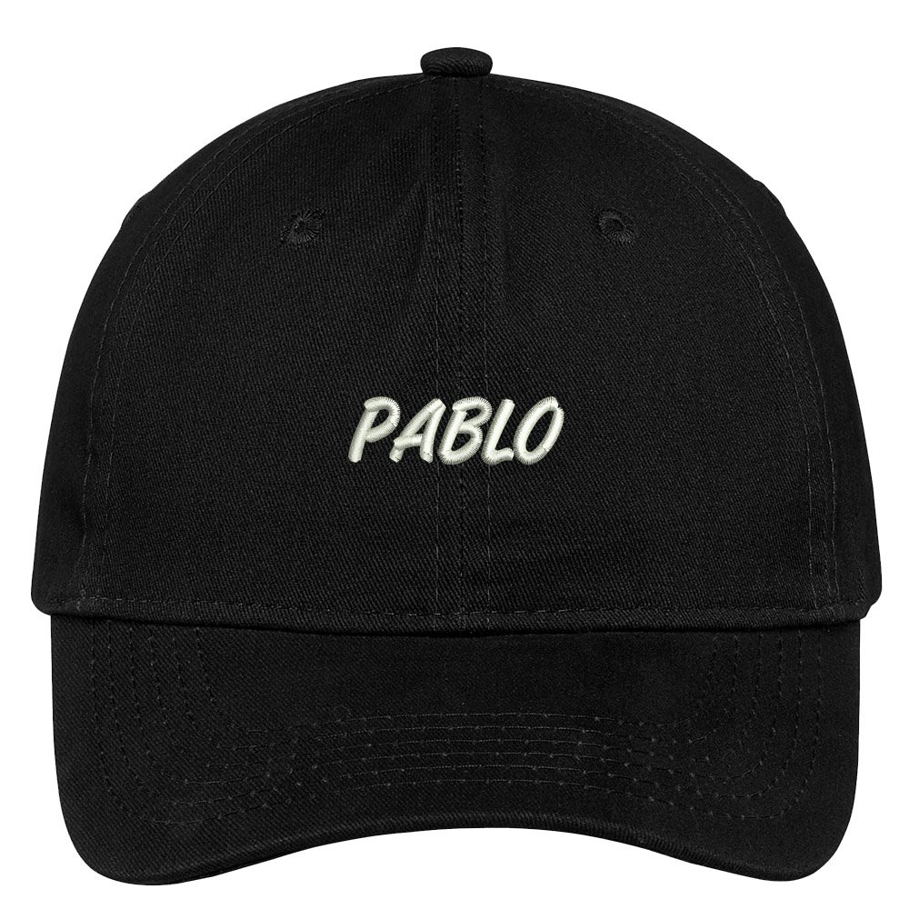 Pablo Embroidered Adjustable Cotton Baseball Cap - Trendy Unisex Fashion Hat for Men & Women - Perfect for Outdoor Activities, Sports, and Casual Wear