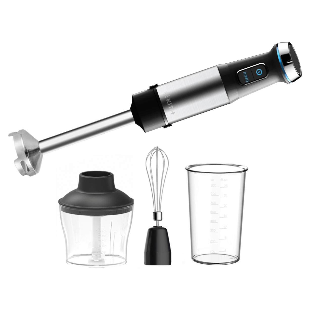 HB BSC BK Hand Blender - Powerful 2-Speed Immersion Blender for Smoothies, Soups & Sauces - Perfect for Kitchen, Home & Professional Use