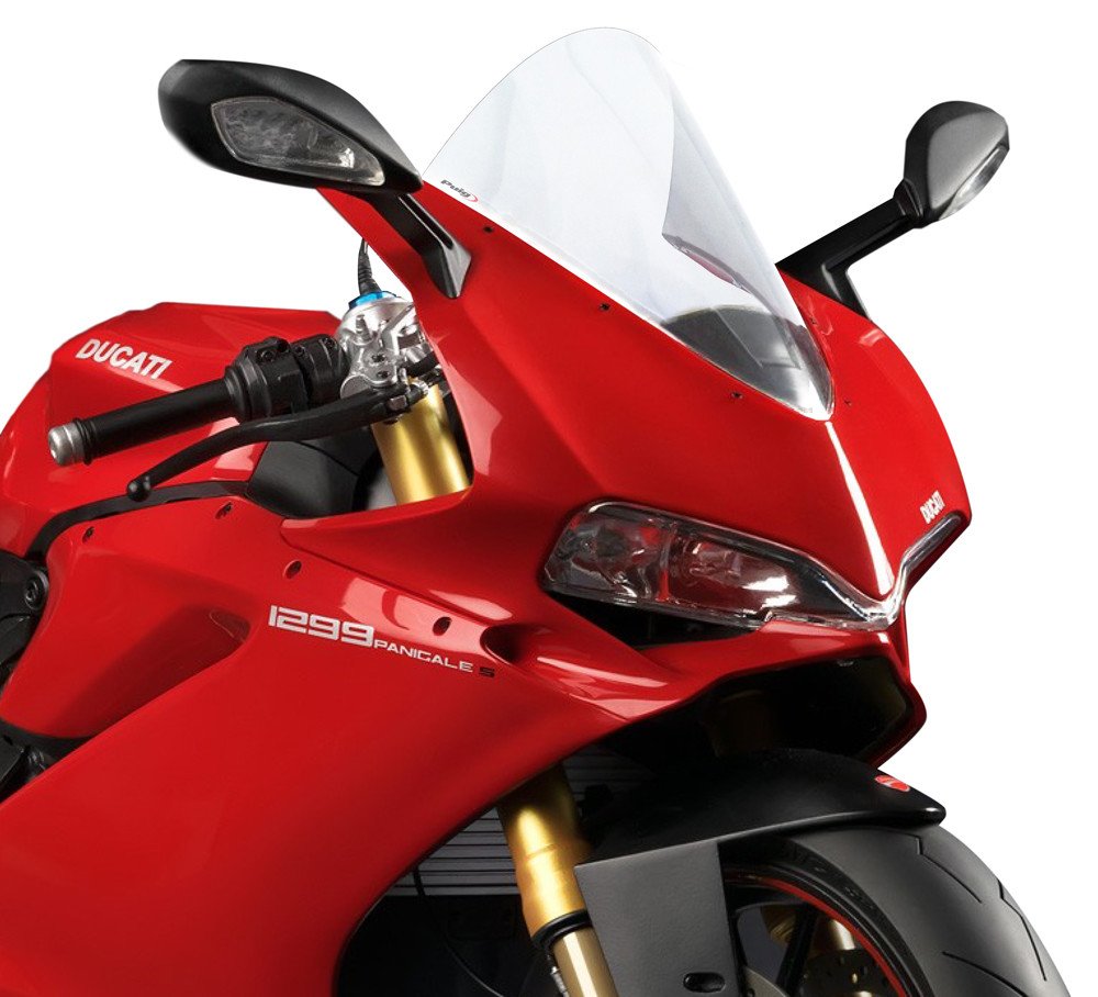 Puig 7621W Clear Windshield Infill Panel for Yamaha XT1200Z Super Tenere 2010-2017 - Motorcycle Wind Protection Upgrade for Adventure Touring