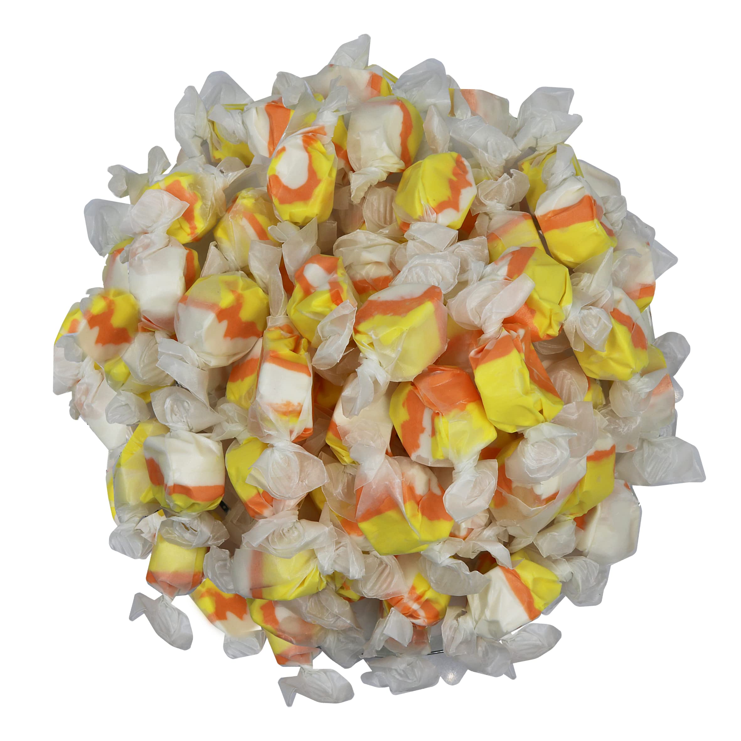 FirstChoiceCandy All Flavor Saltwater Taffy - Candy Corn (3 Pound Bulk) | Delicious Chewy Candy for Halloween, Parties & Gift Baskets