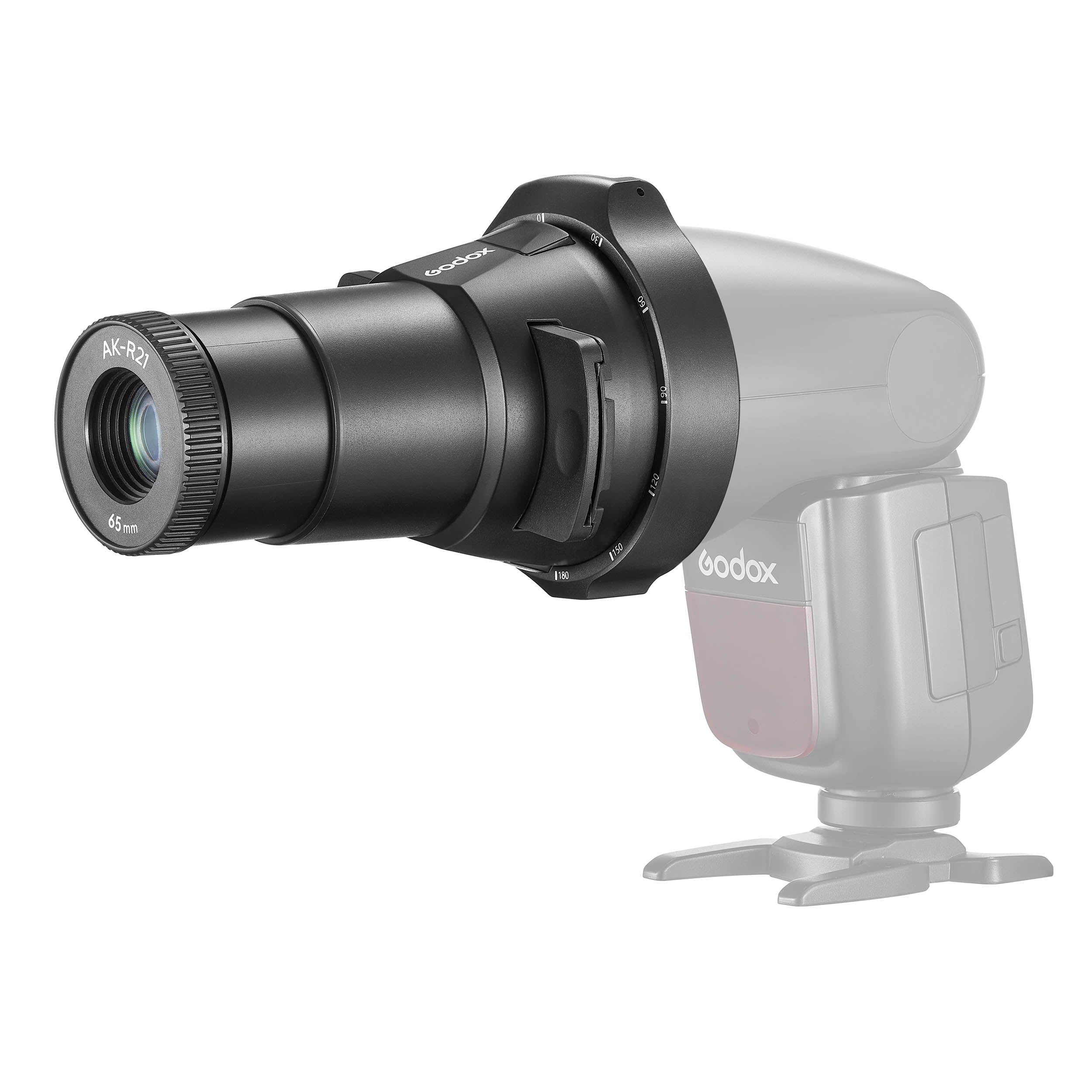 AK R21 Projection Attachment Kit for Roundhead Flashes & Speedlites - Compatible with V1, AD100Pro, AD200Pro & AD200PROII (Includes H200R Attachment) - Perfect for Studio Photography, Portrait Lighting & Creative Effects